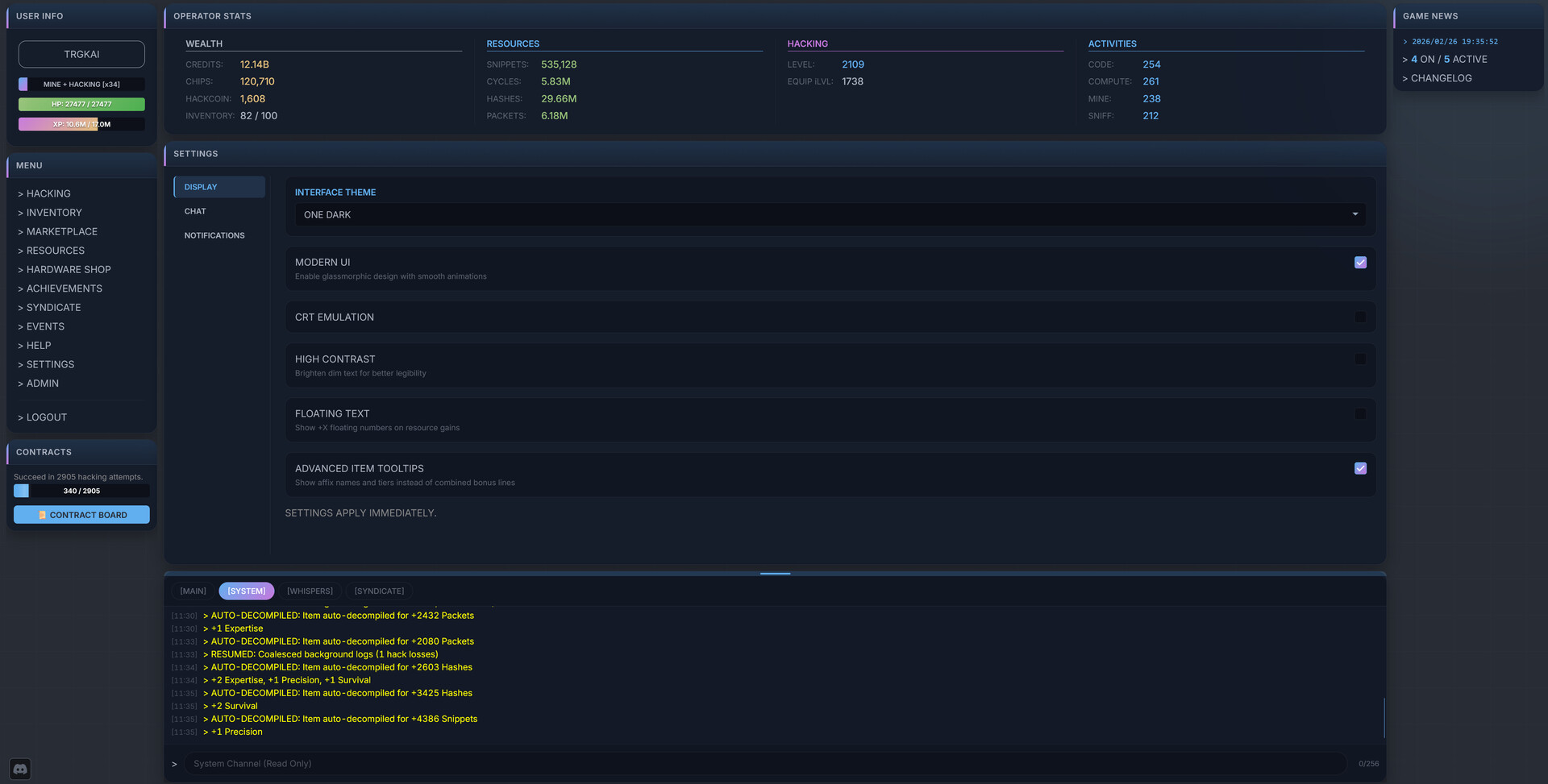 Idle Hacking: An Inaction RPG screenshot 6
