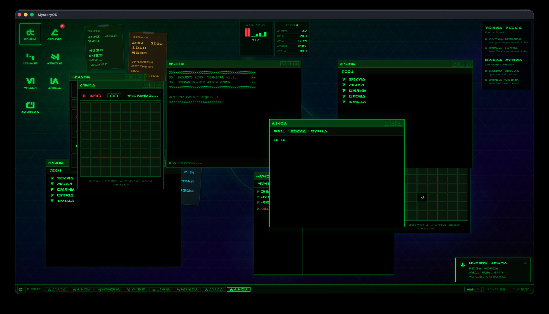 MysteryOS screenshot 1