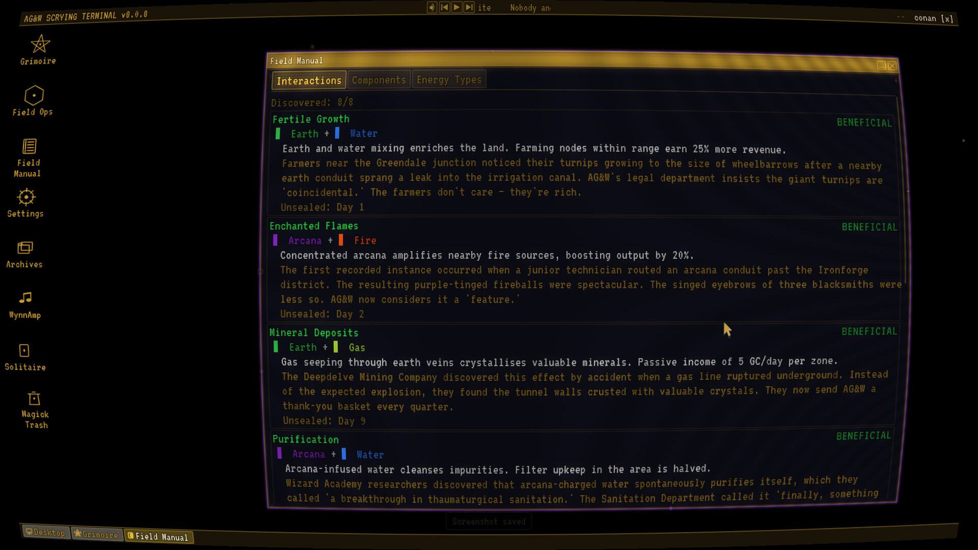 Arcana, Gas & Waterworks Inc. screenshot 15