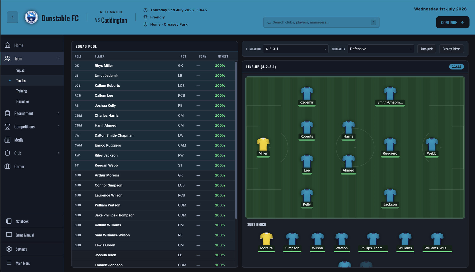 Non-League Manager screenshot 1