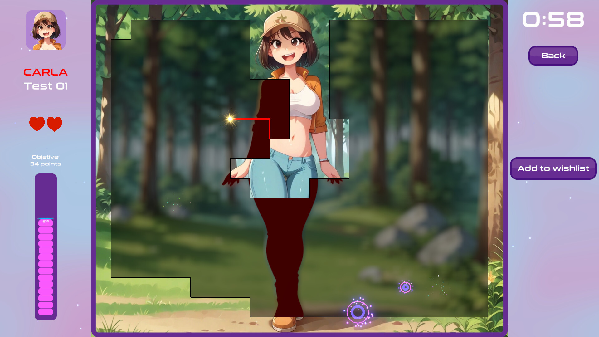 Sexy walk through the woods screenshot 1