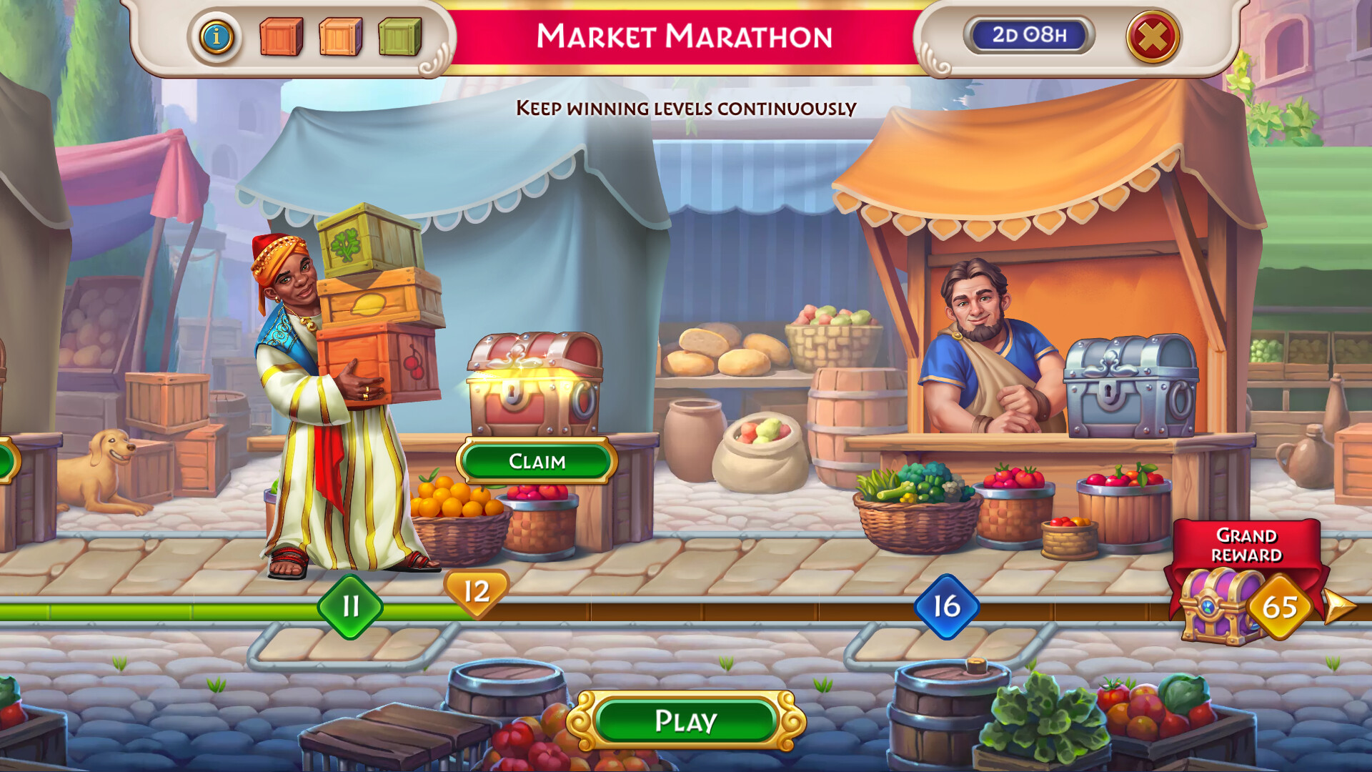 Jewels of Rome: Match-3 Game and City Builder screenshot 5