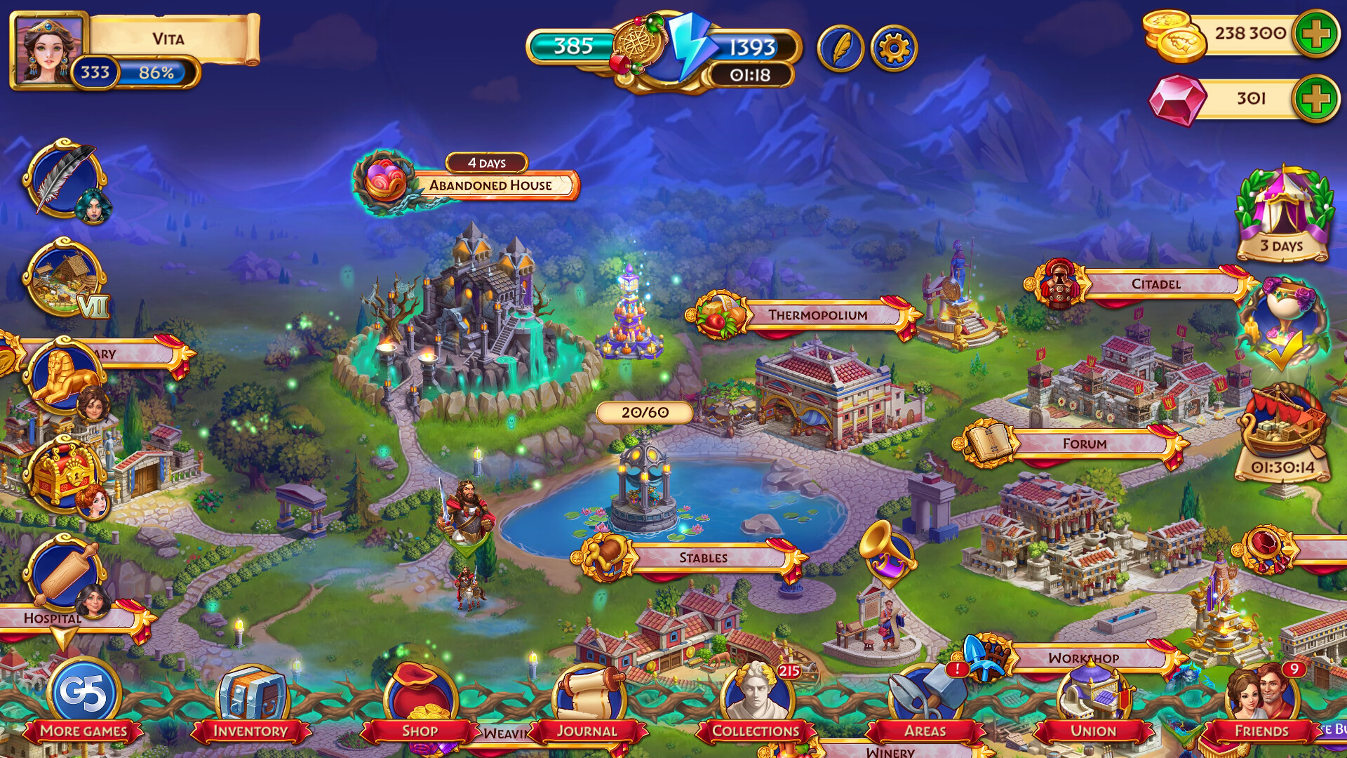 Jewels of Rome: Match-3 Game and City Builder screenshot 3