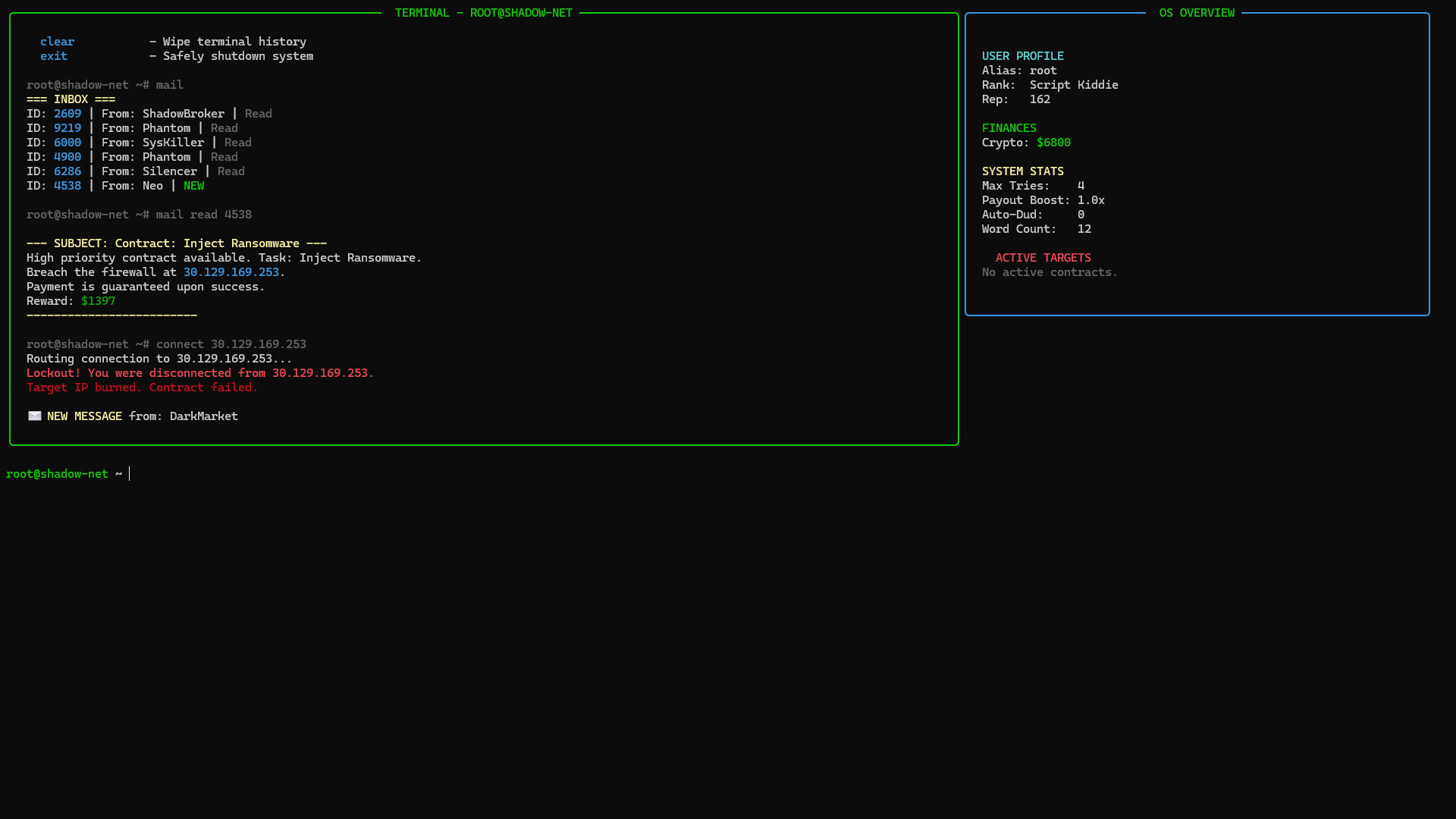 Terminal Hacker: Override screenshot 4