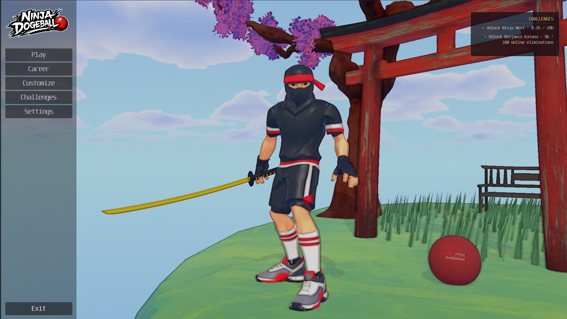 Ninja Dodgeball screenshot 1
