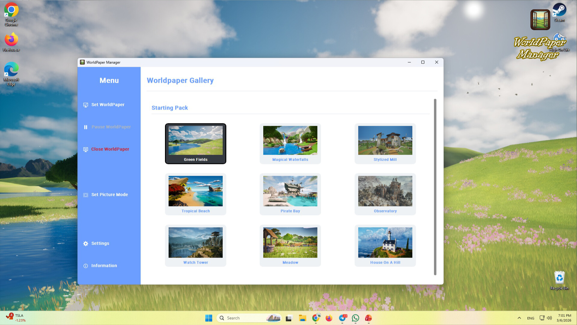 WorldPaper - 3D Wallpaper Manager screenshot 1