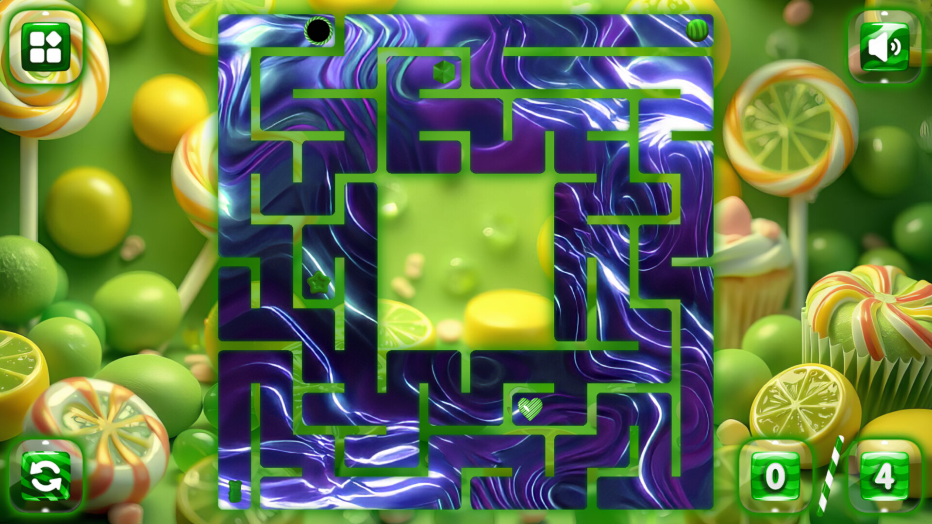 Sweetie Candy Maze: Lime screenshot 1
