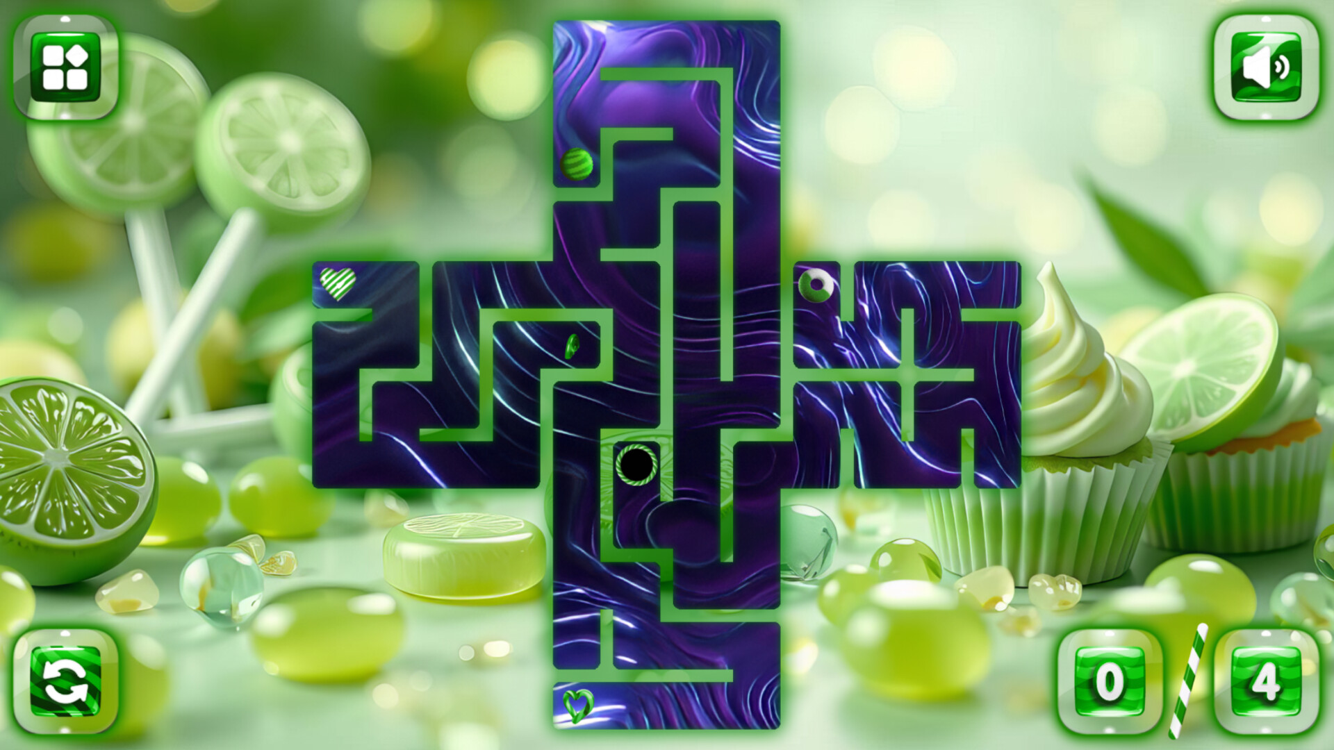 Sweetie Candy Maze: Lime screenshot 2