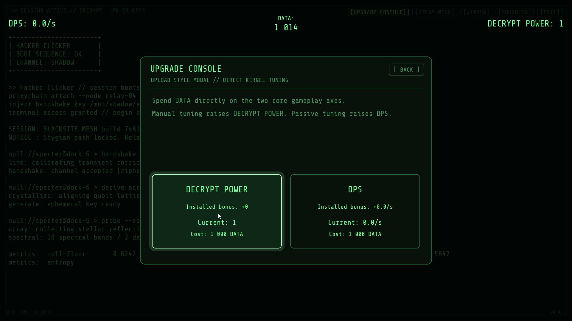 Hacker CLIcker screenshot 2