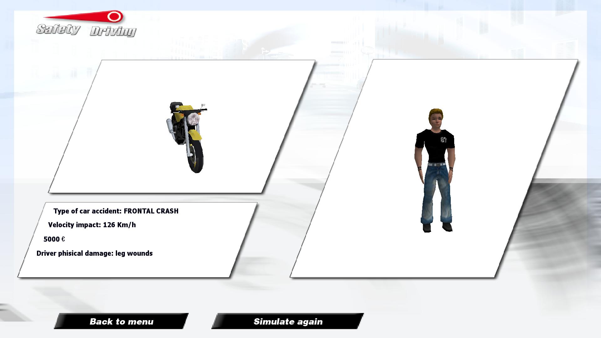 Safety Driving Simulator: Motorbike screenshot 1