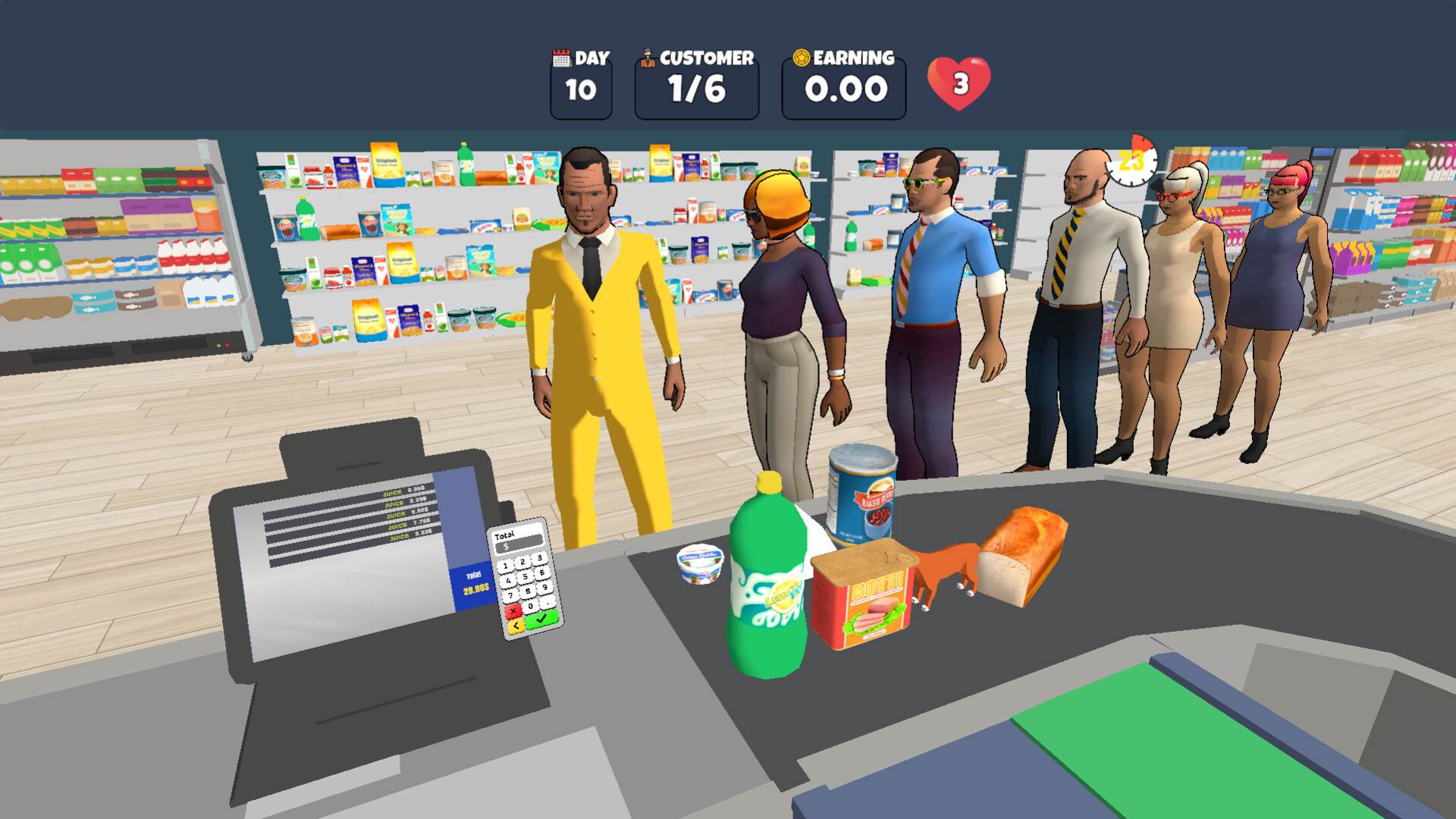 Market Cashier Simulator screenshot 1