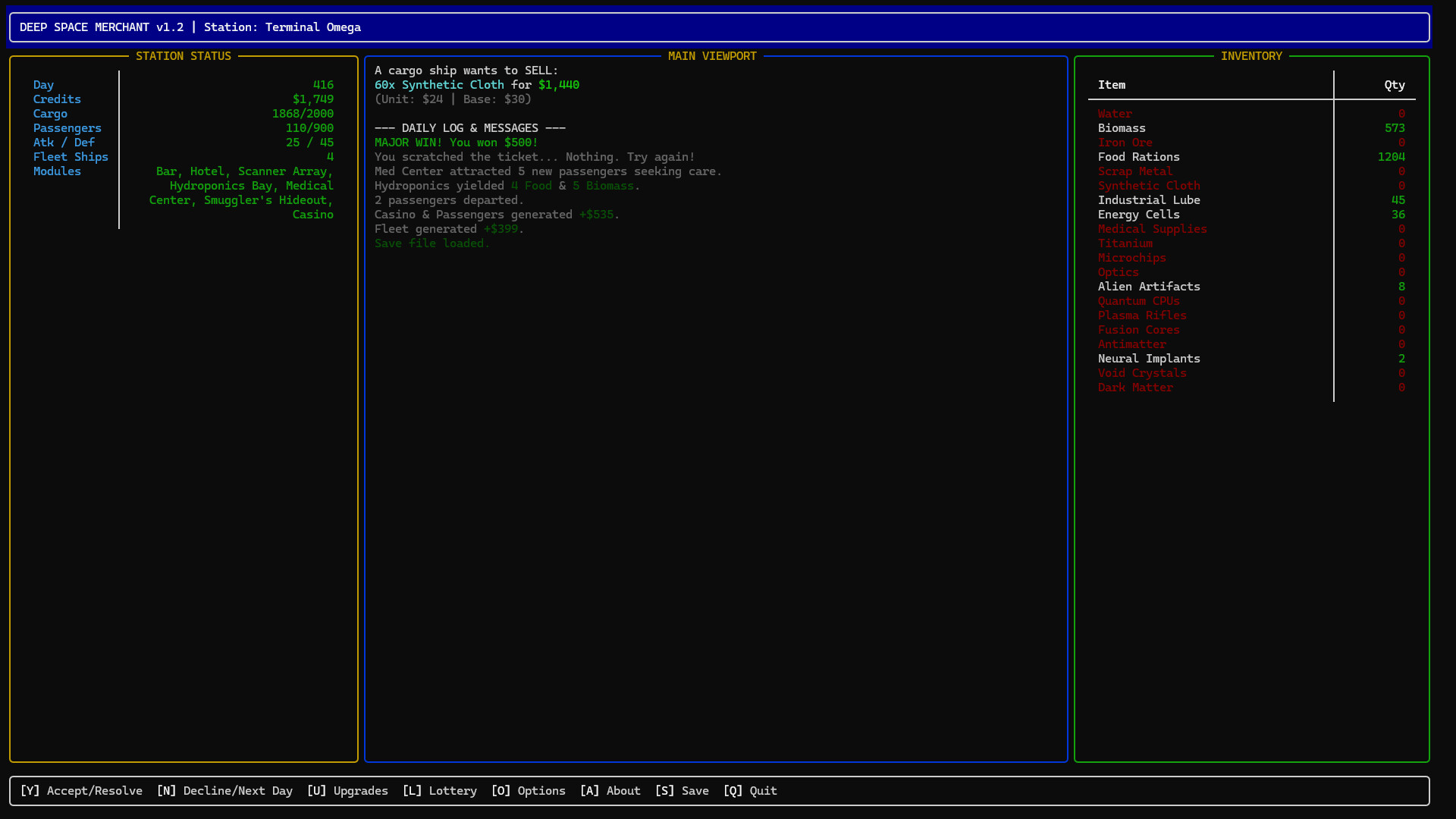Deep Space Merchant screenshot 4