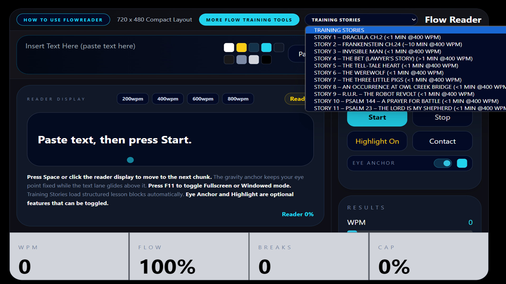 Flow Reader — Speed Reading Trainer screenshot 3