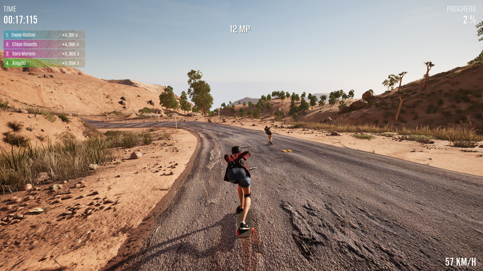 Longboard Skate Downhill Simulator screenshot 1