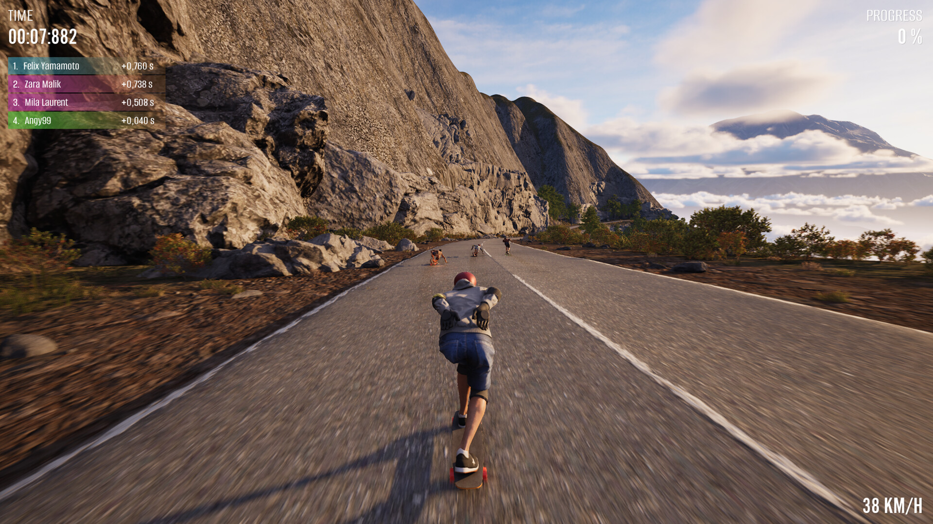 Longboard Skate Downhill Simulator screenshot 10