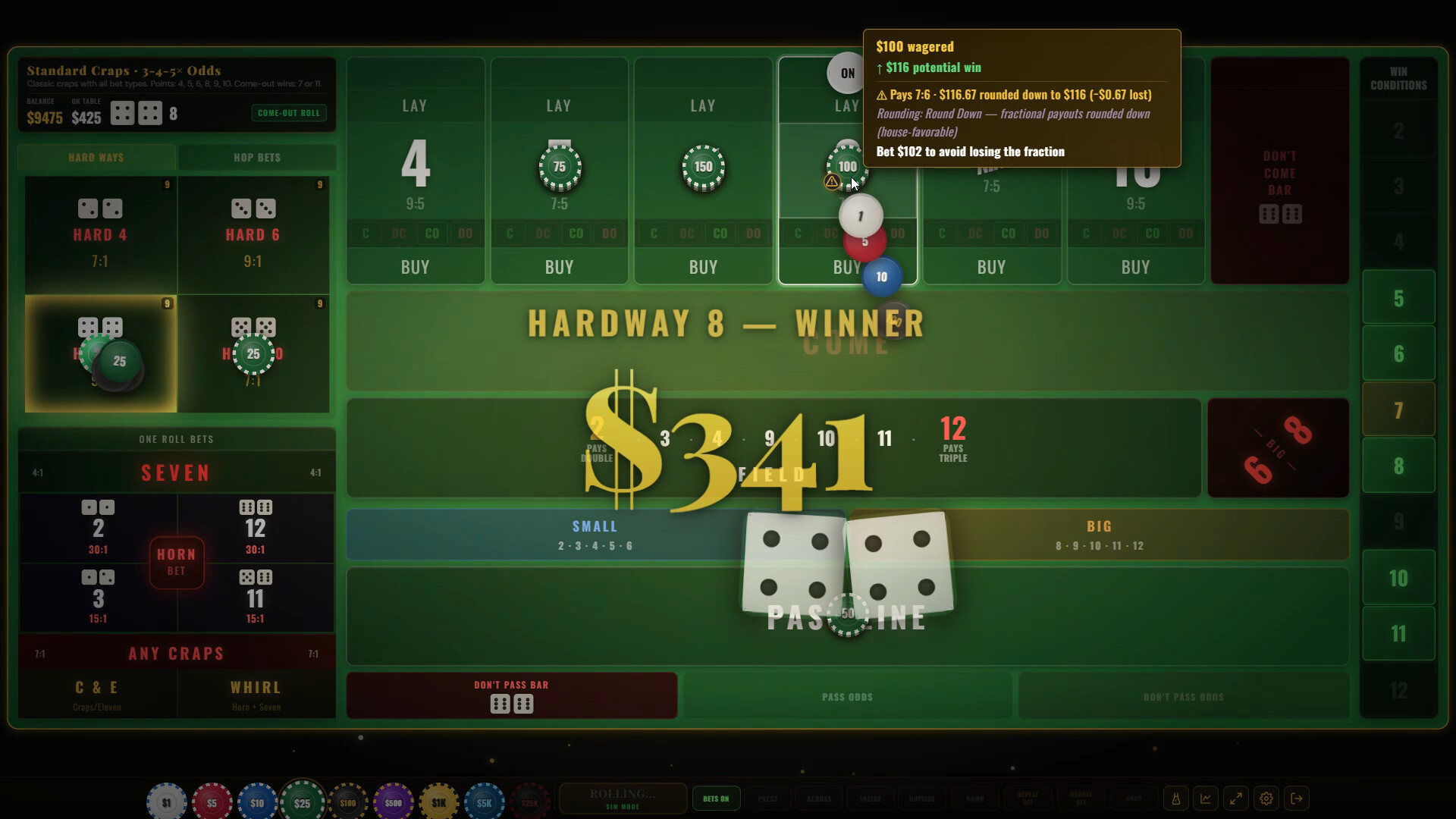 Craps Royale: The Ultimate Craps Simulator screenshot 1