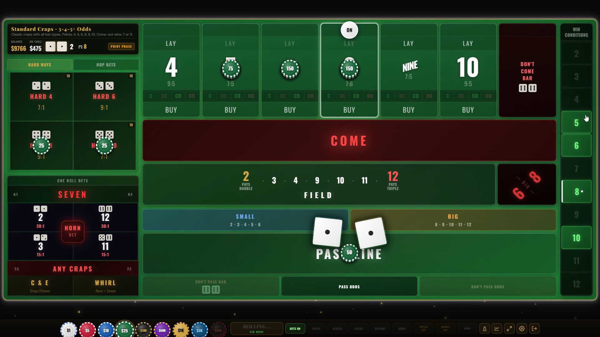 Craps Royale: The Ultimate Craps Simulator screenshot 6