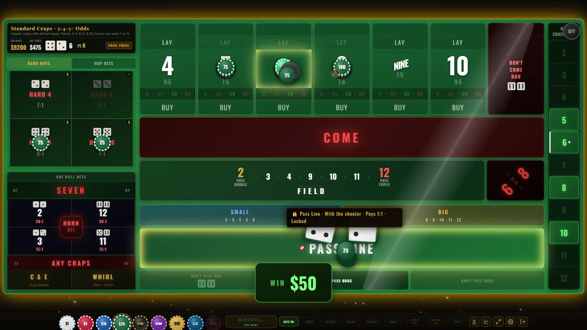 Craps Royale: The Ultimate Craps Simulator screenshot 5