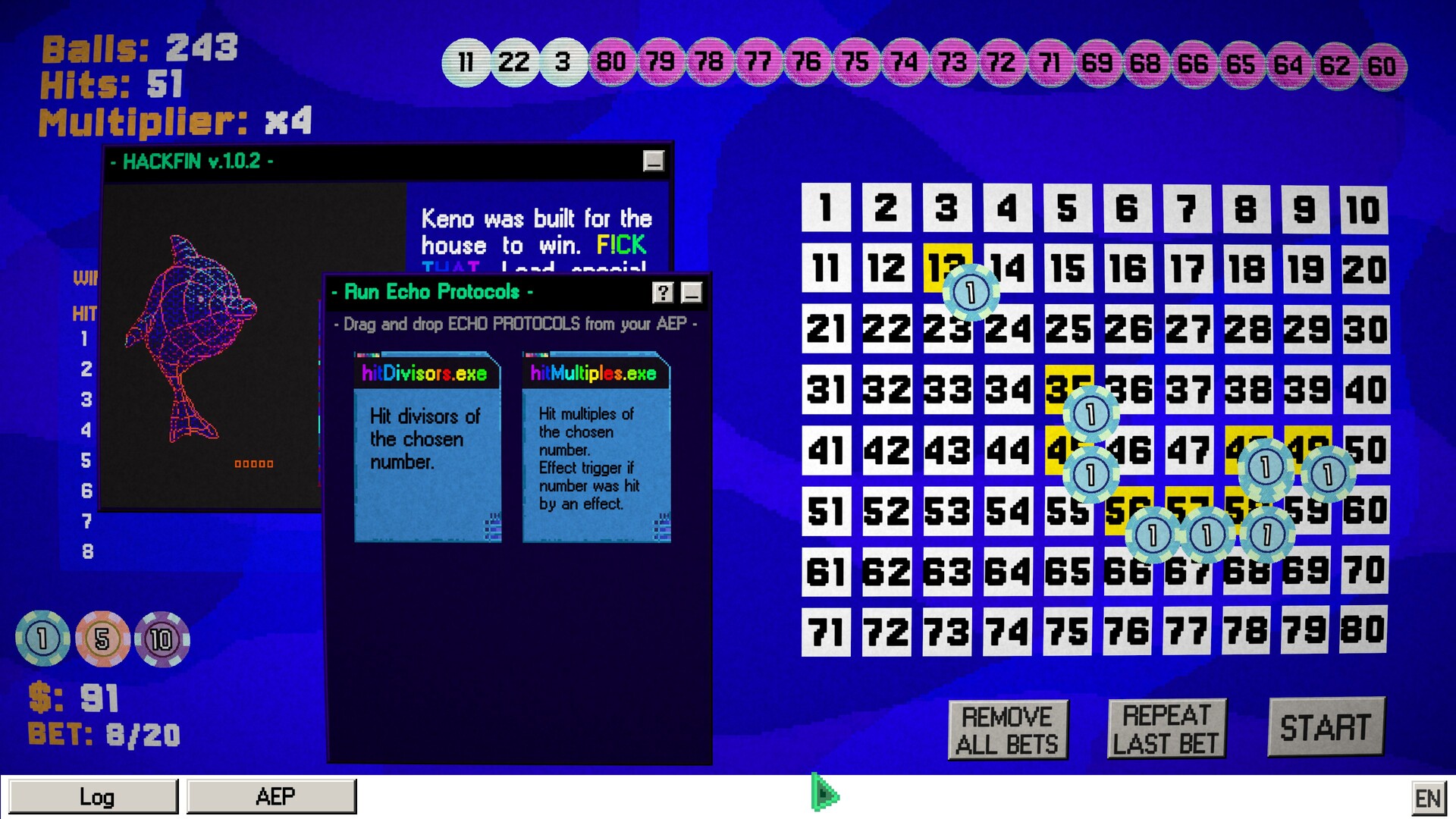Dolphin Keno screenshot 1