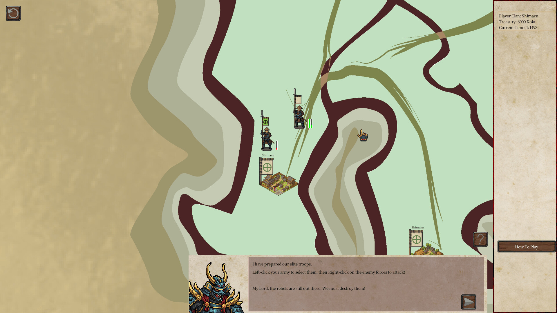 Region at War: The Shogun's Tale of War screenshot 2