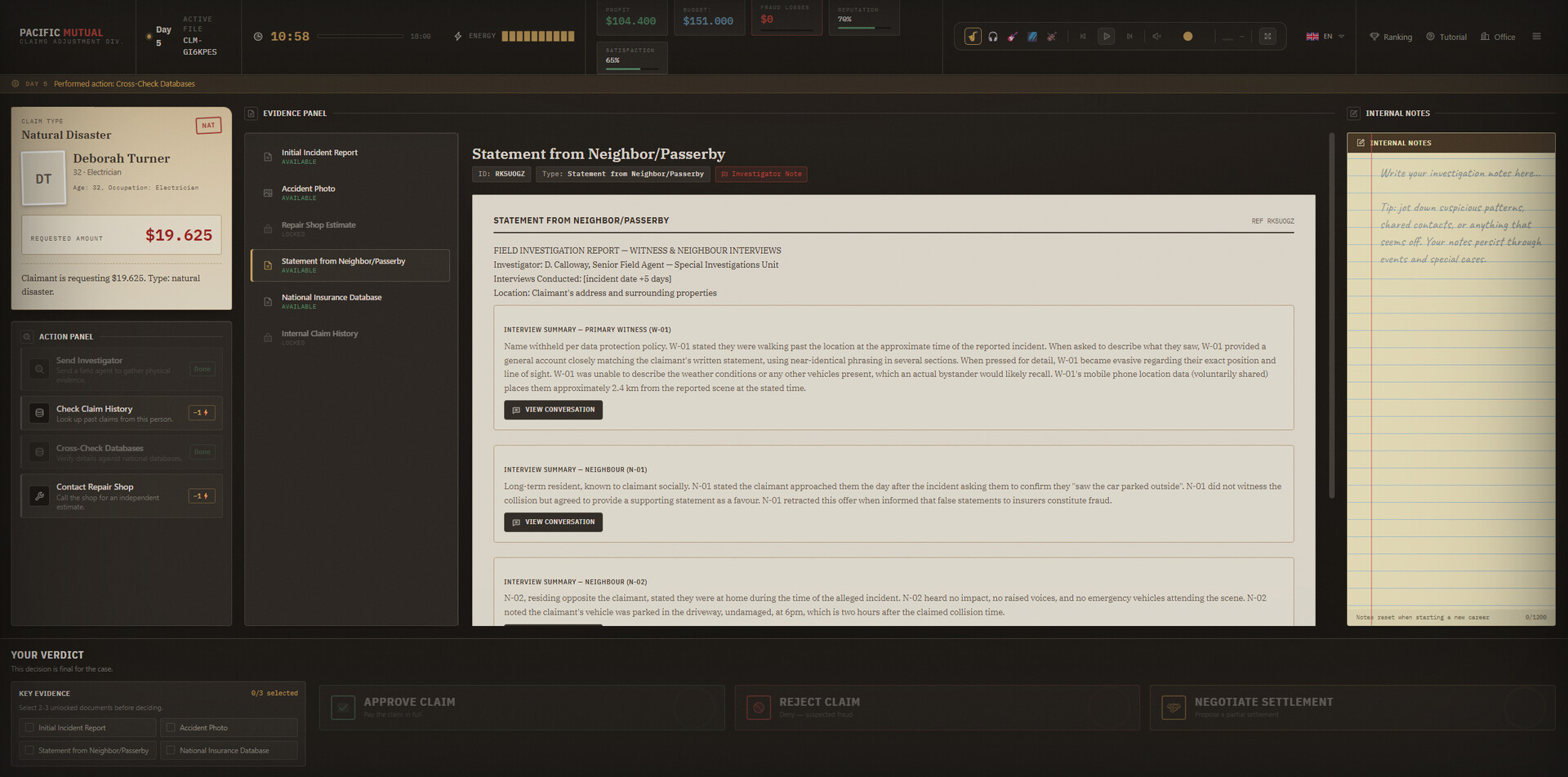 Claim Denied! screenshot 2