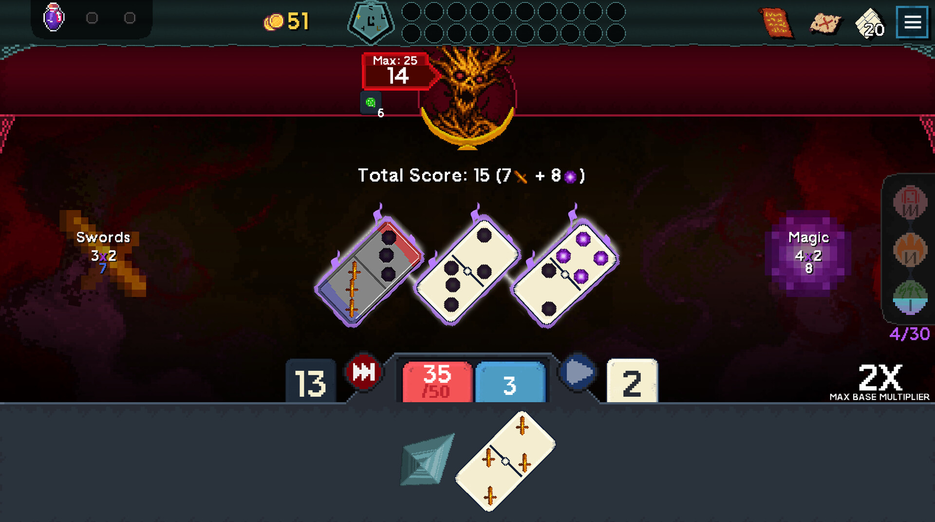 Pipfiend: The Demonic Domino Deckbuilder screenshot 1