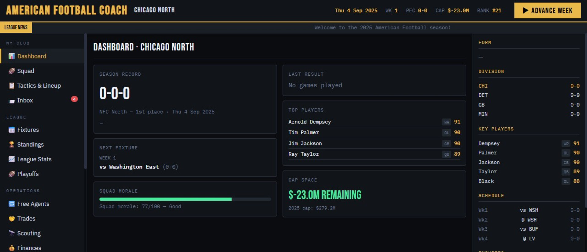 American Football Coach screenshot 3