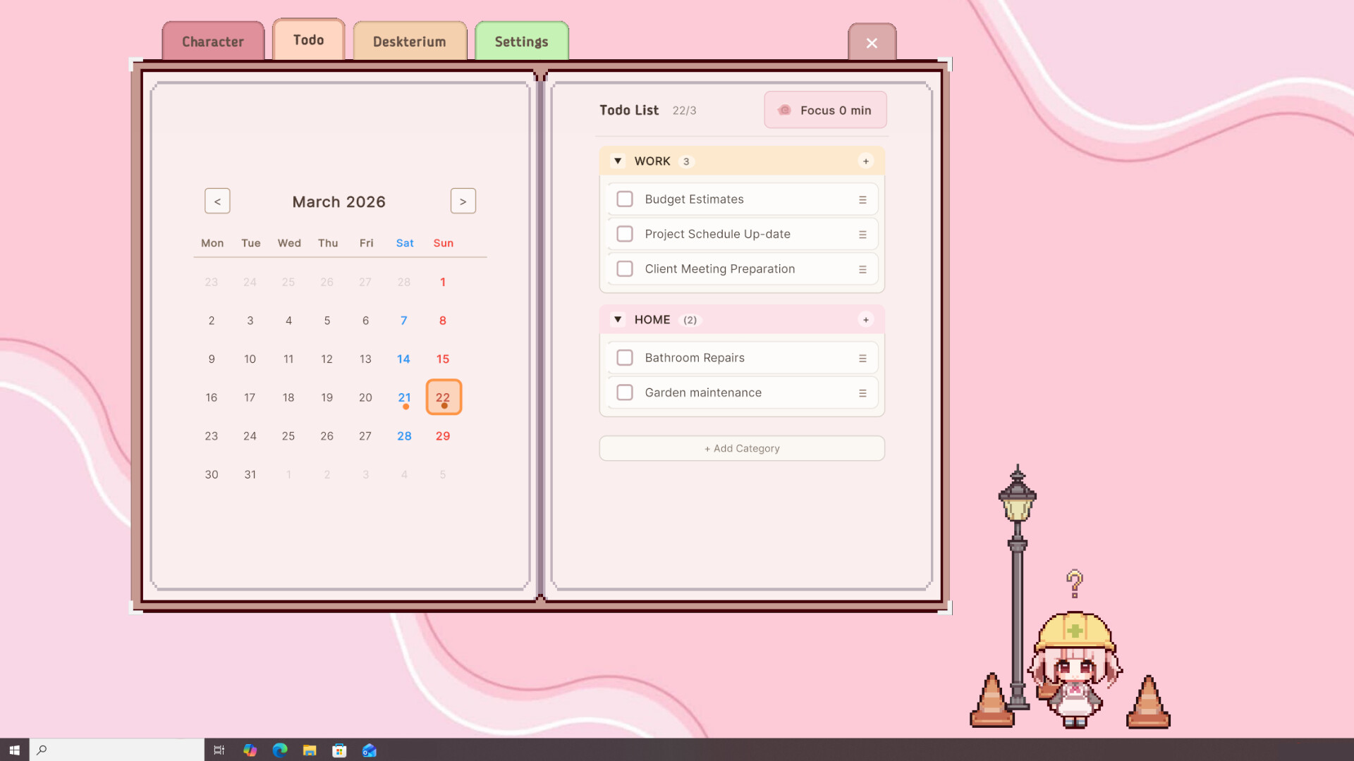 Desktop Maid Haru screenshot 5