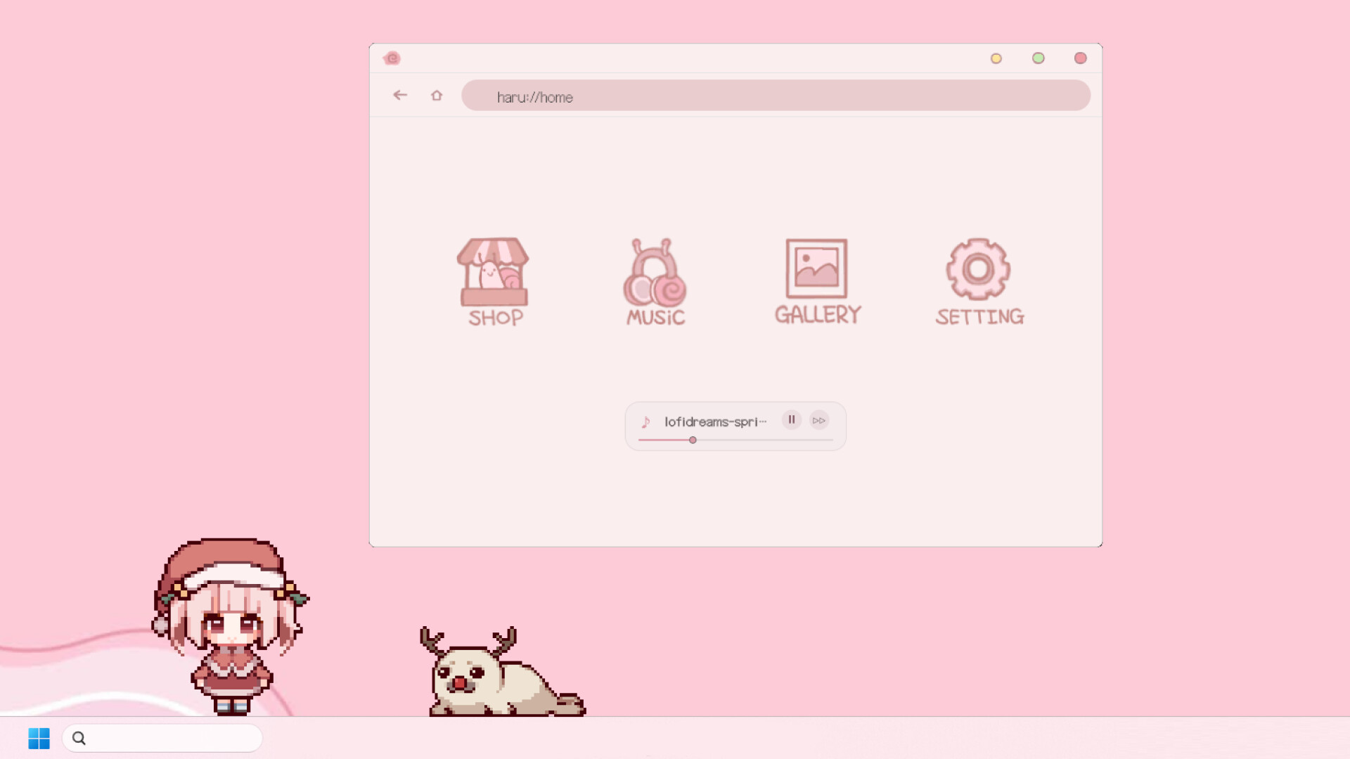 Desktop Maid Haru screenshot 3