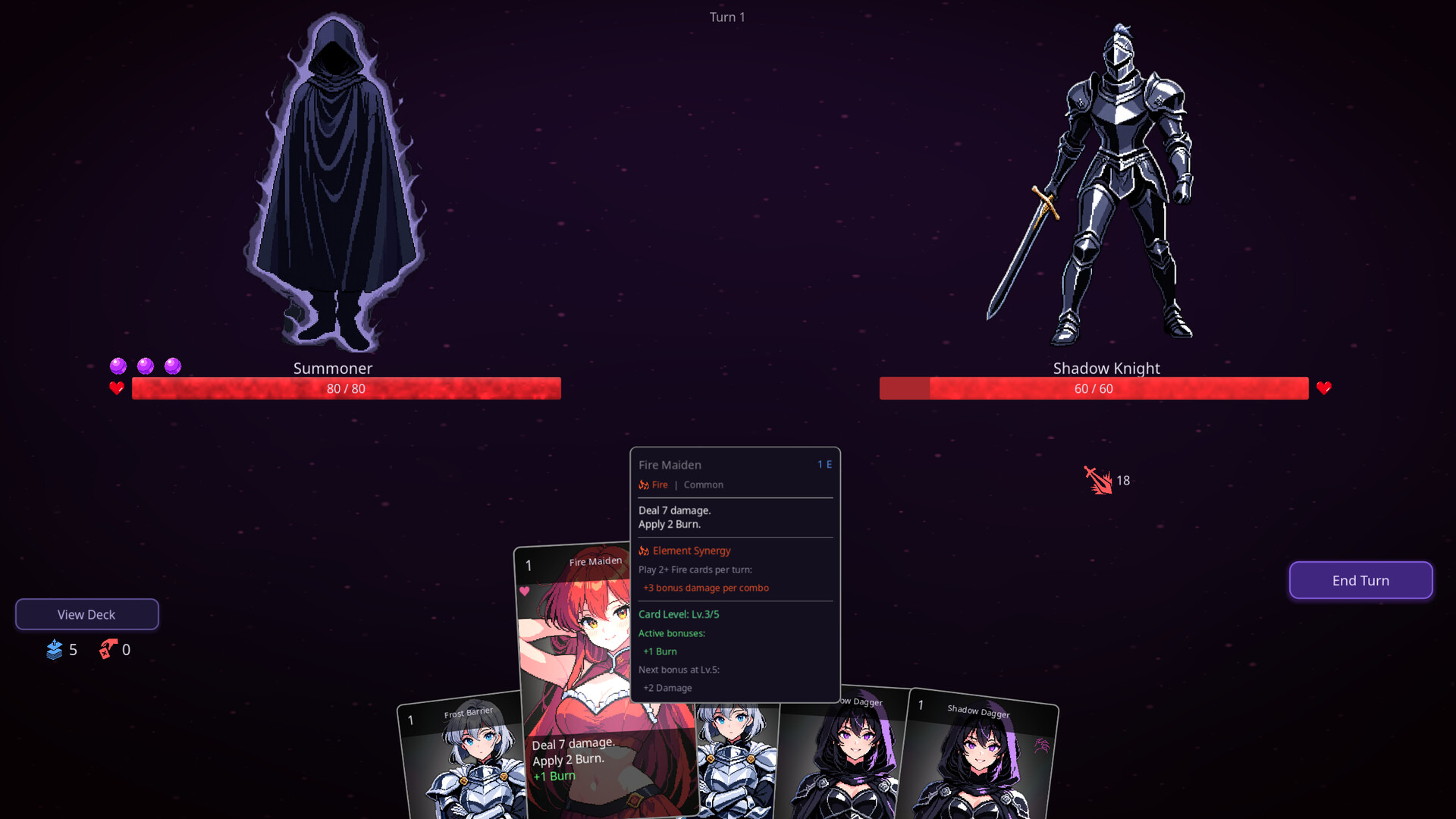 Soul Strip: Waifu Card Battler screenshot 1