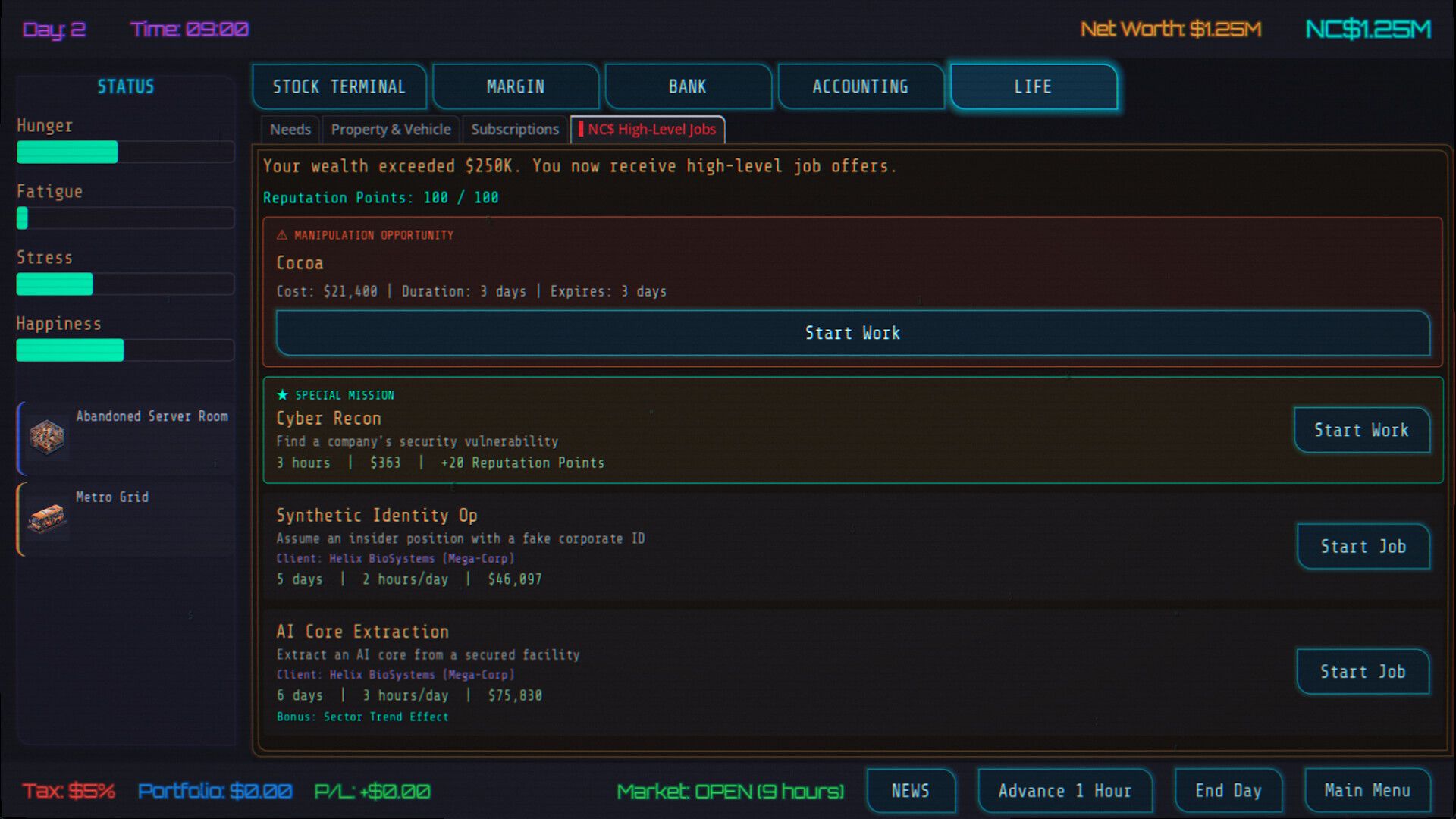 Neo Capitalist - Stock Market Survival Simulator screenshot 5