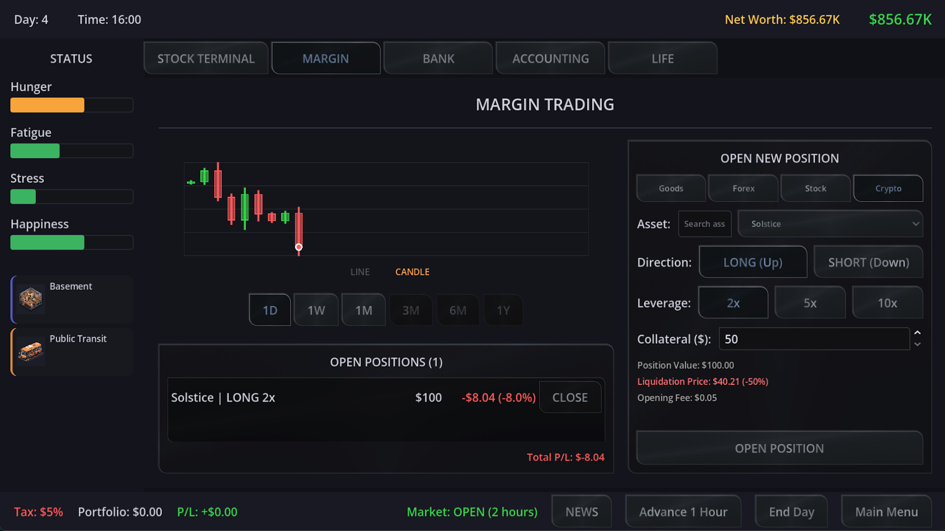 Neo Capitalist - Stock Market Survival Simulator screenshot 6