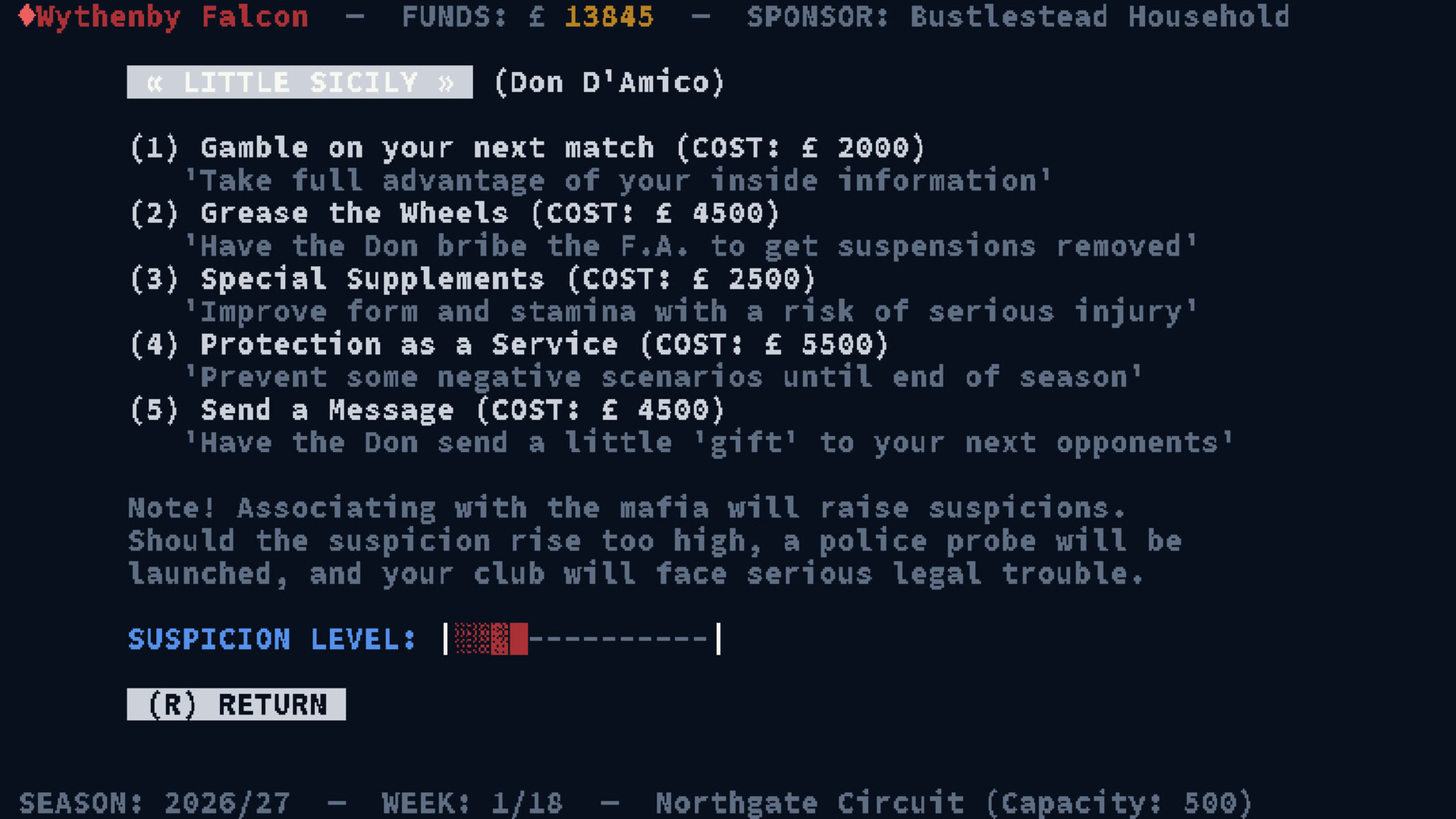 FC Mafioso: Football Dynasty Manager screenshot 8