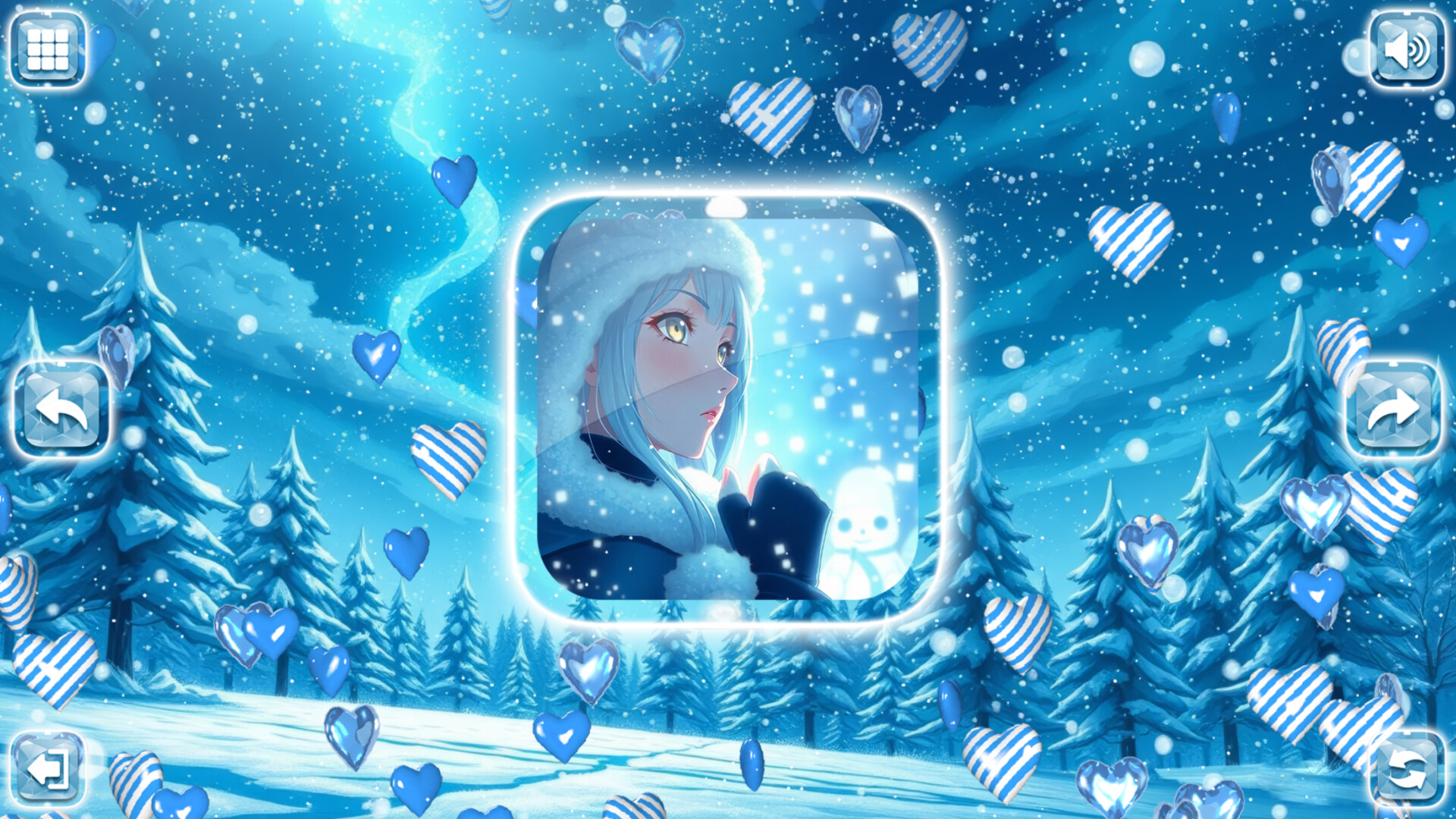 Lovely Anime Puzzle: Winter screenshot 6