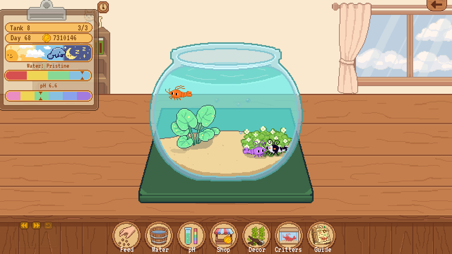 Tiny Glass Tank: Dwarf Shrimp and Friends screenshot 4