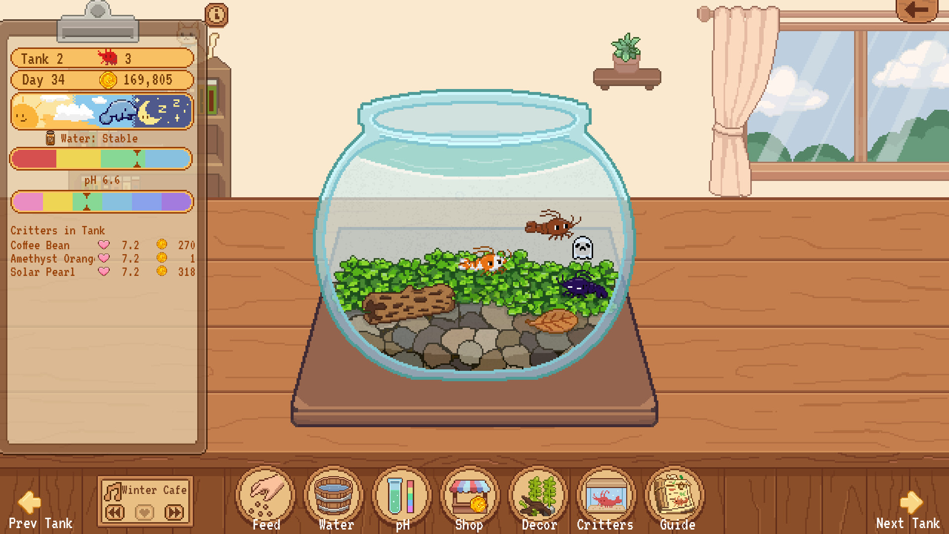 Tiny Glass Tank: Dwarf Shrimp and Friends screenshot 7