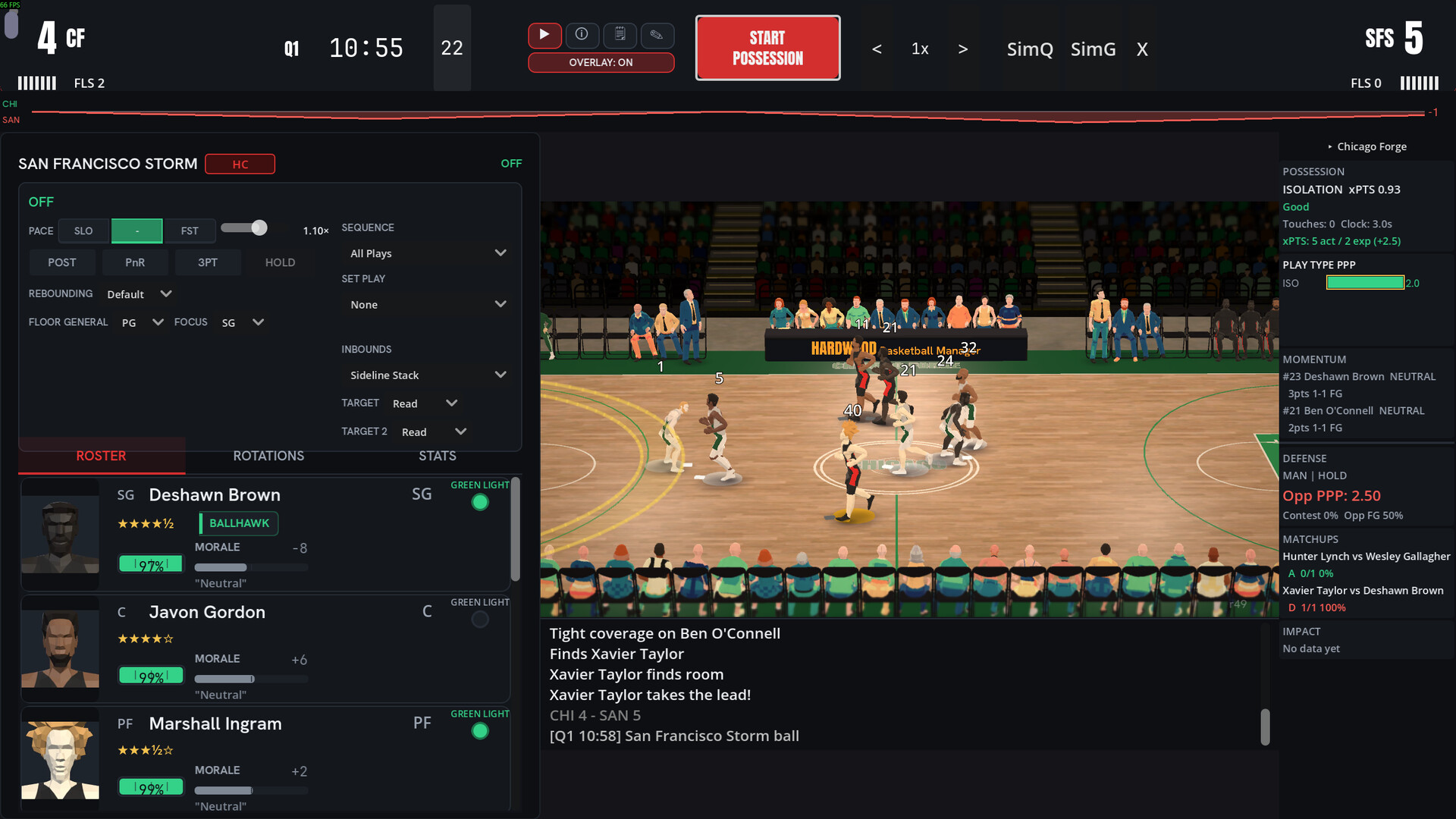 Hardwood Basketball Manager screenshot 1