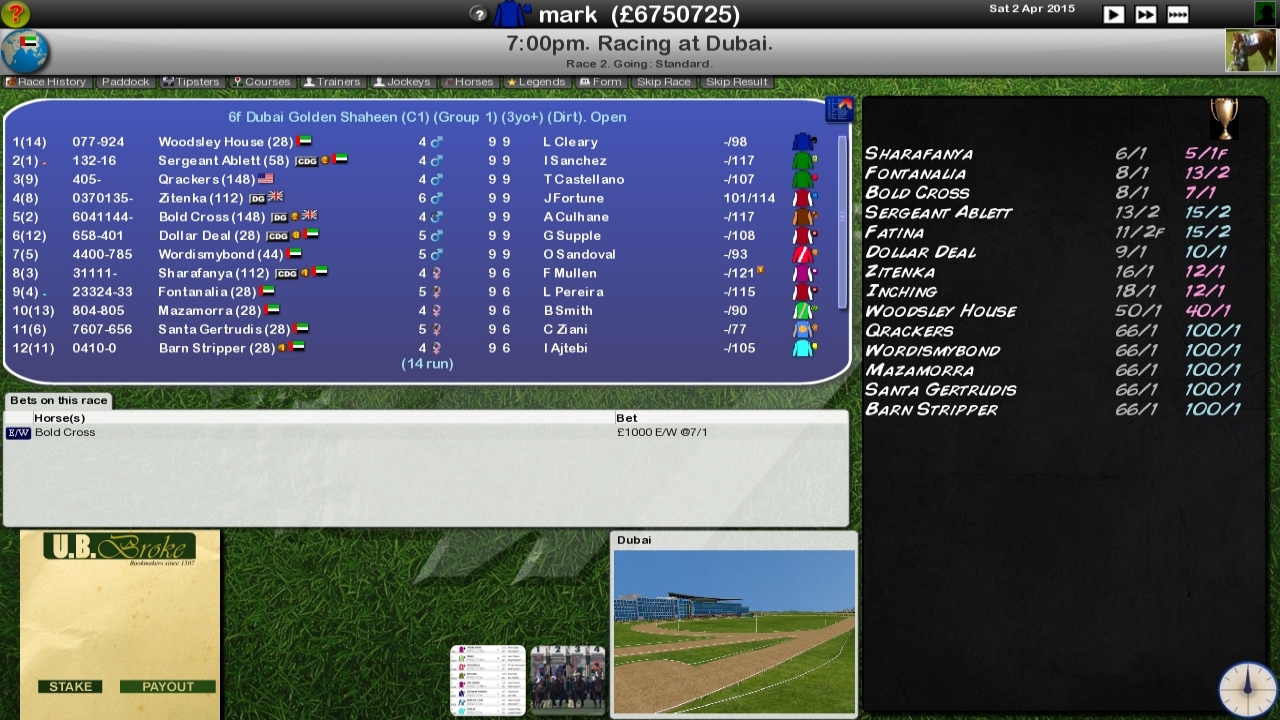 Starters Orders 6 Horse Racing screenshot 3