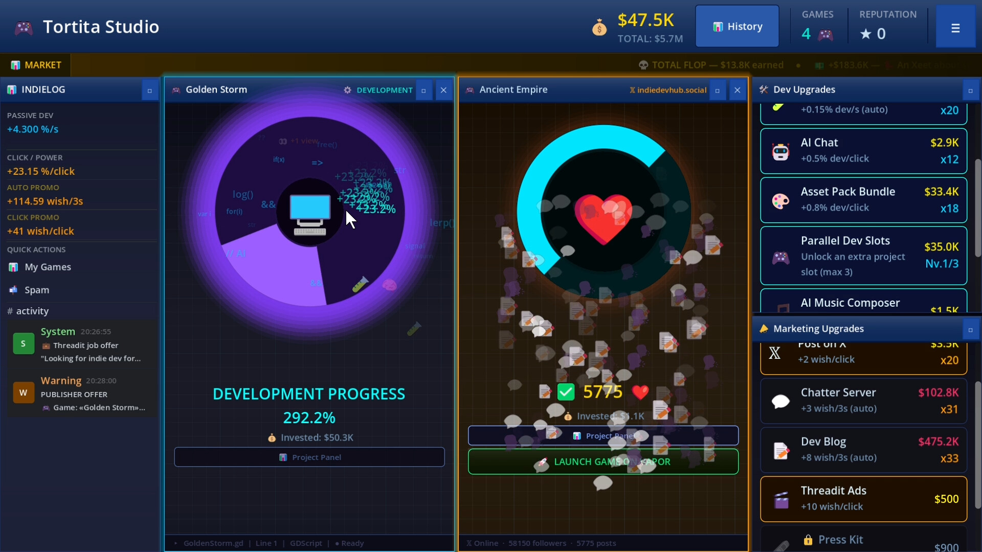 Game Dev Clicker Simulator screenshot 5