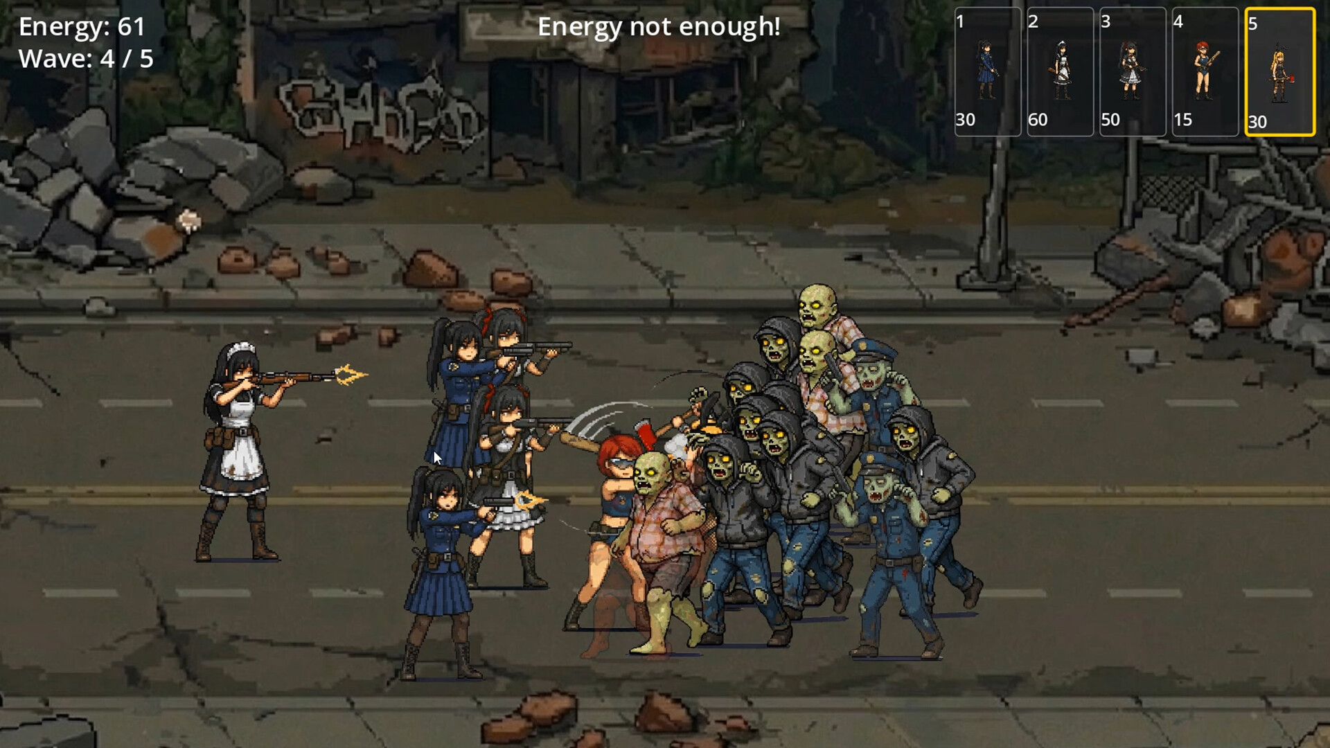 BULLET GIRL：ZOMBIE DEFENSE screenshot 2
