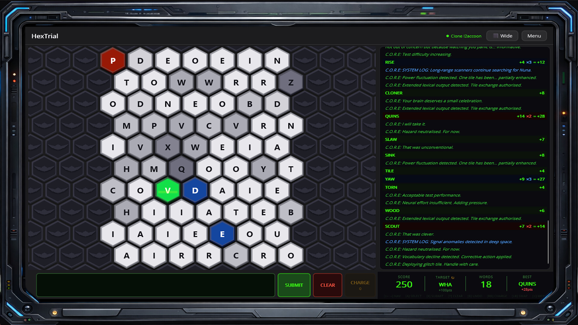 HexTrial A C.O.R.E. Cognitive Test screenshot 1