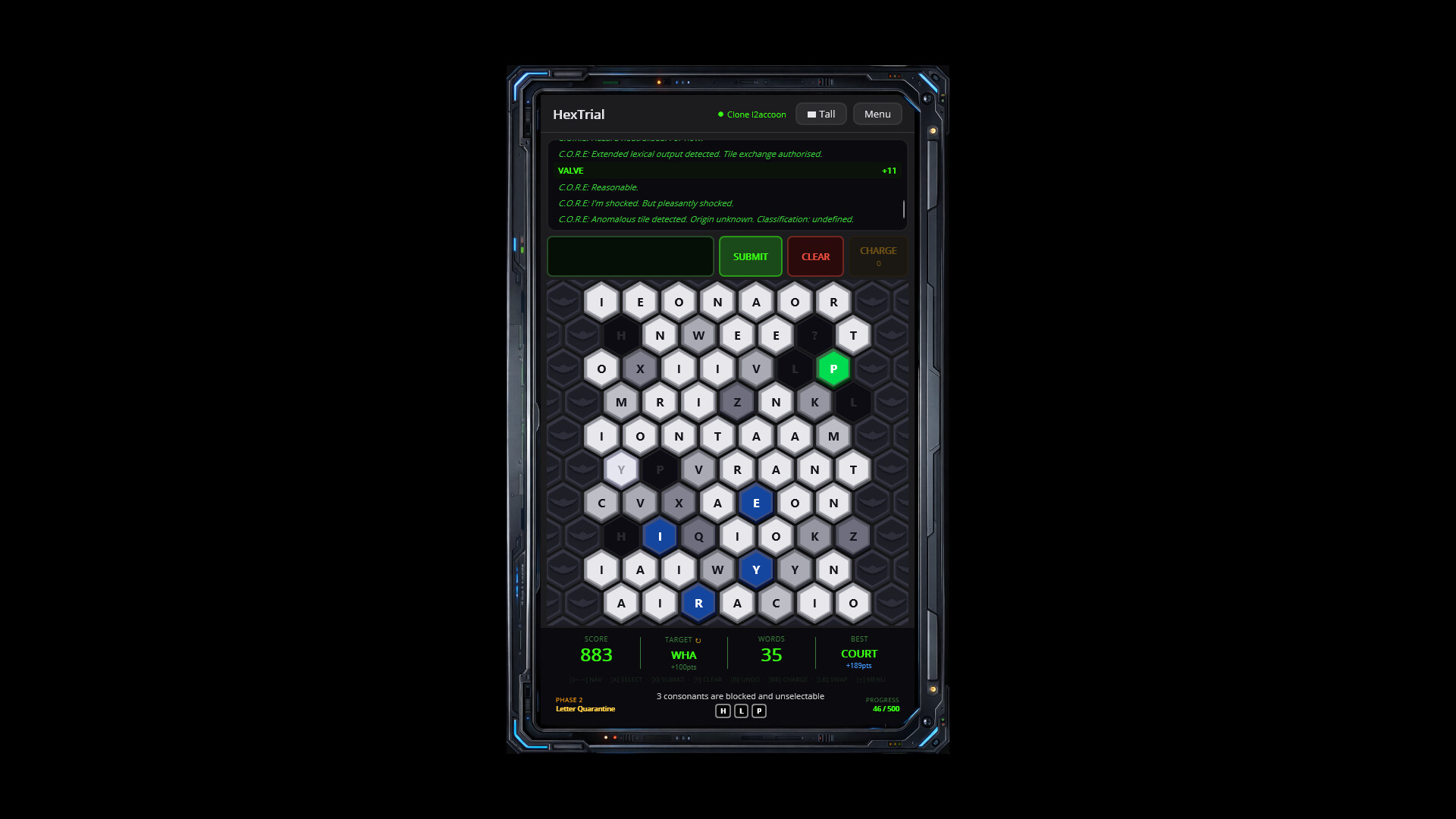 HexTrial A C.O.R.E. Cognitive Test screenshot 4