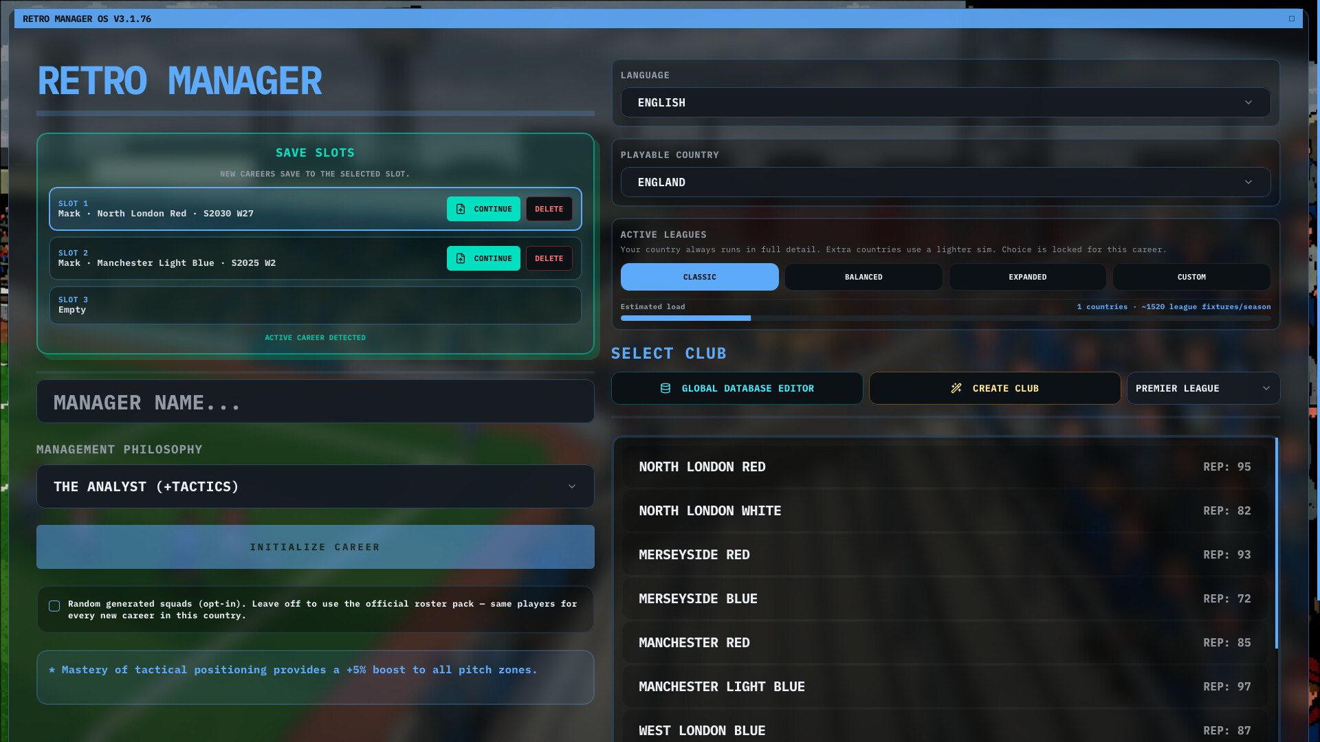 Retro Manager screenshot 5