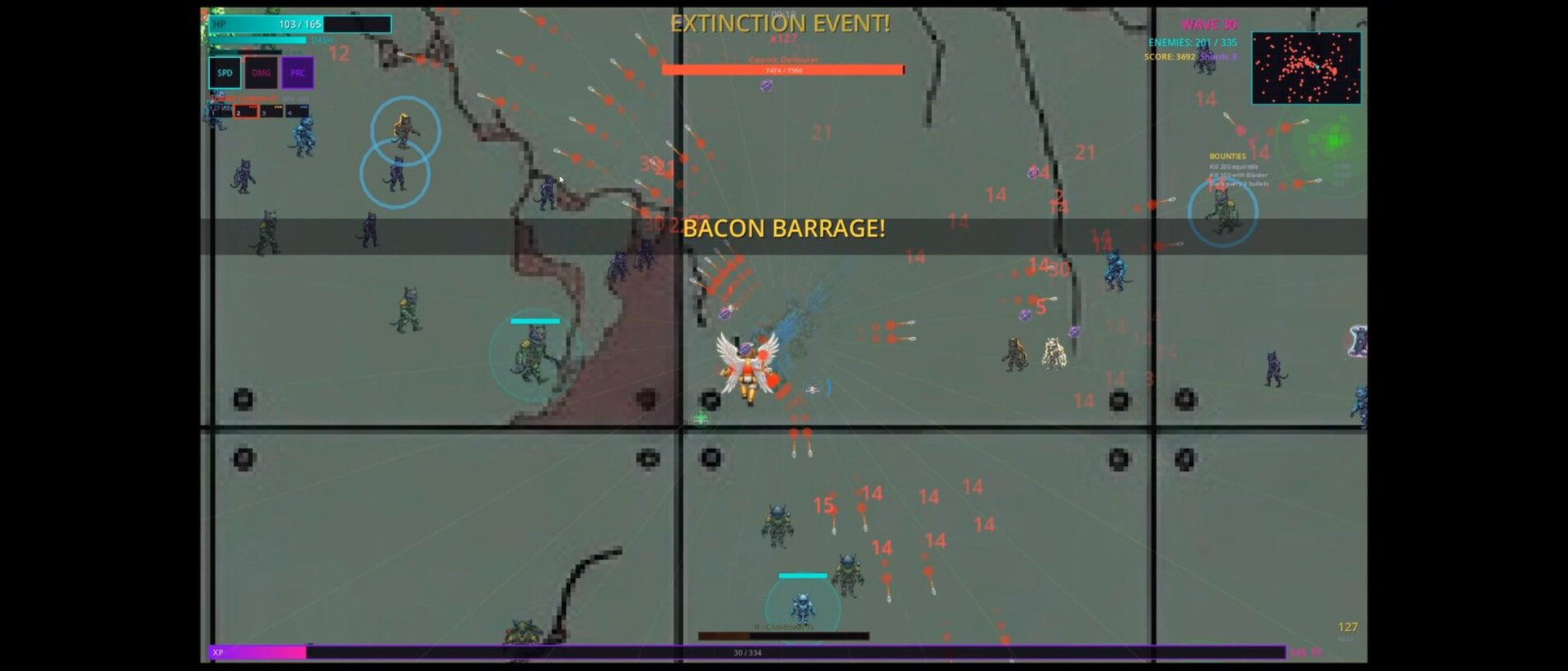 Cyberpunk Neon Survivor screenshot 1