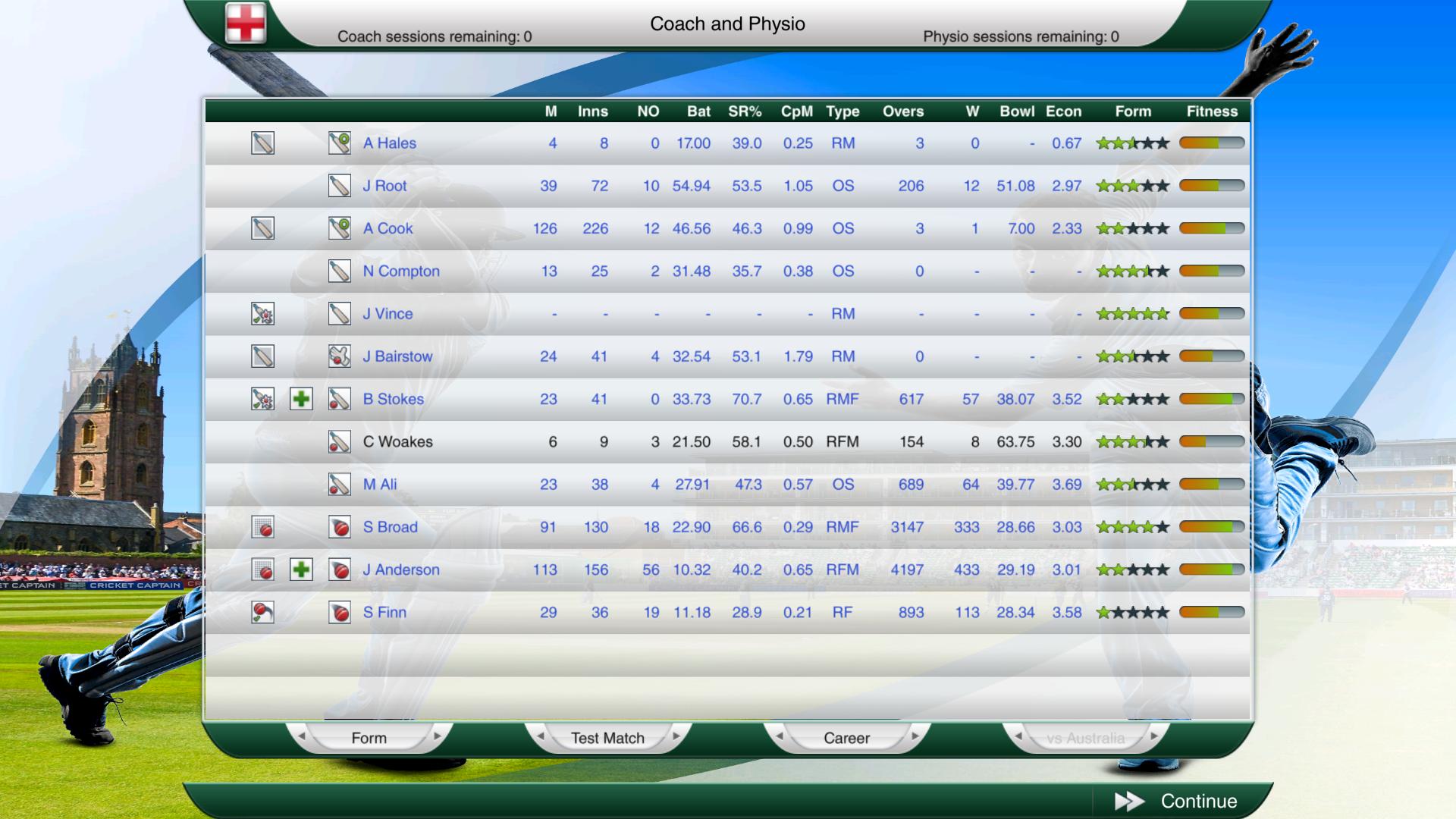 Cricket Captain 2016 screenshot 1