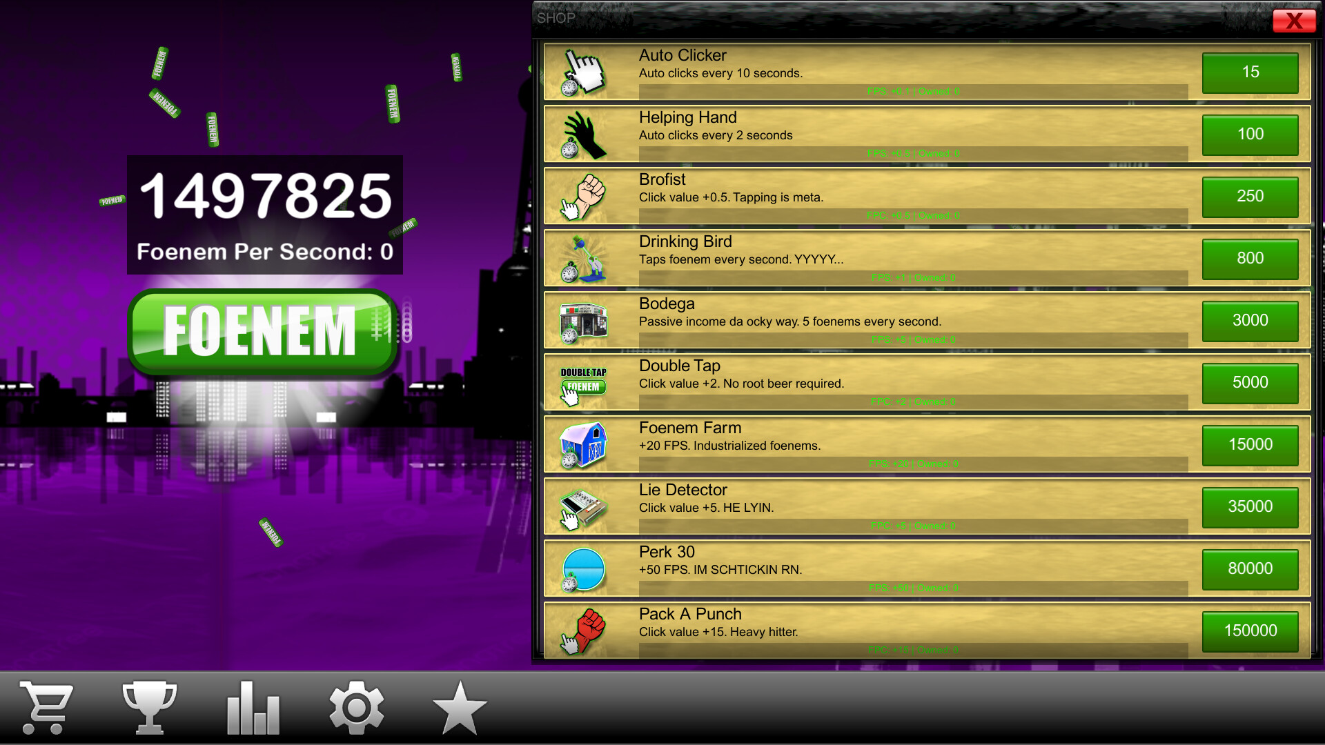 PeeWee Purpdrank's FOENEM Clicker screenshot 2