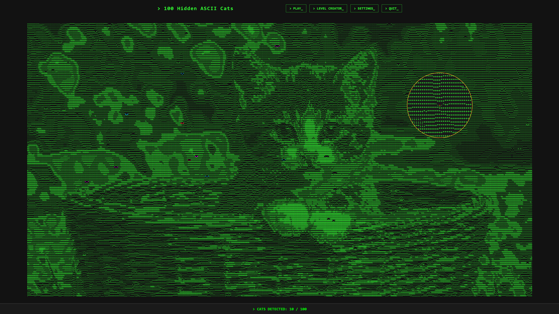 100 Hidden ASCII Cats screenshot 3
