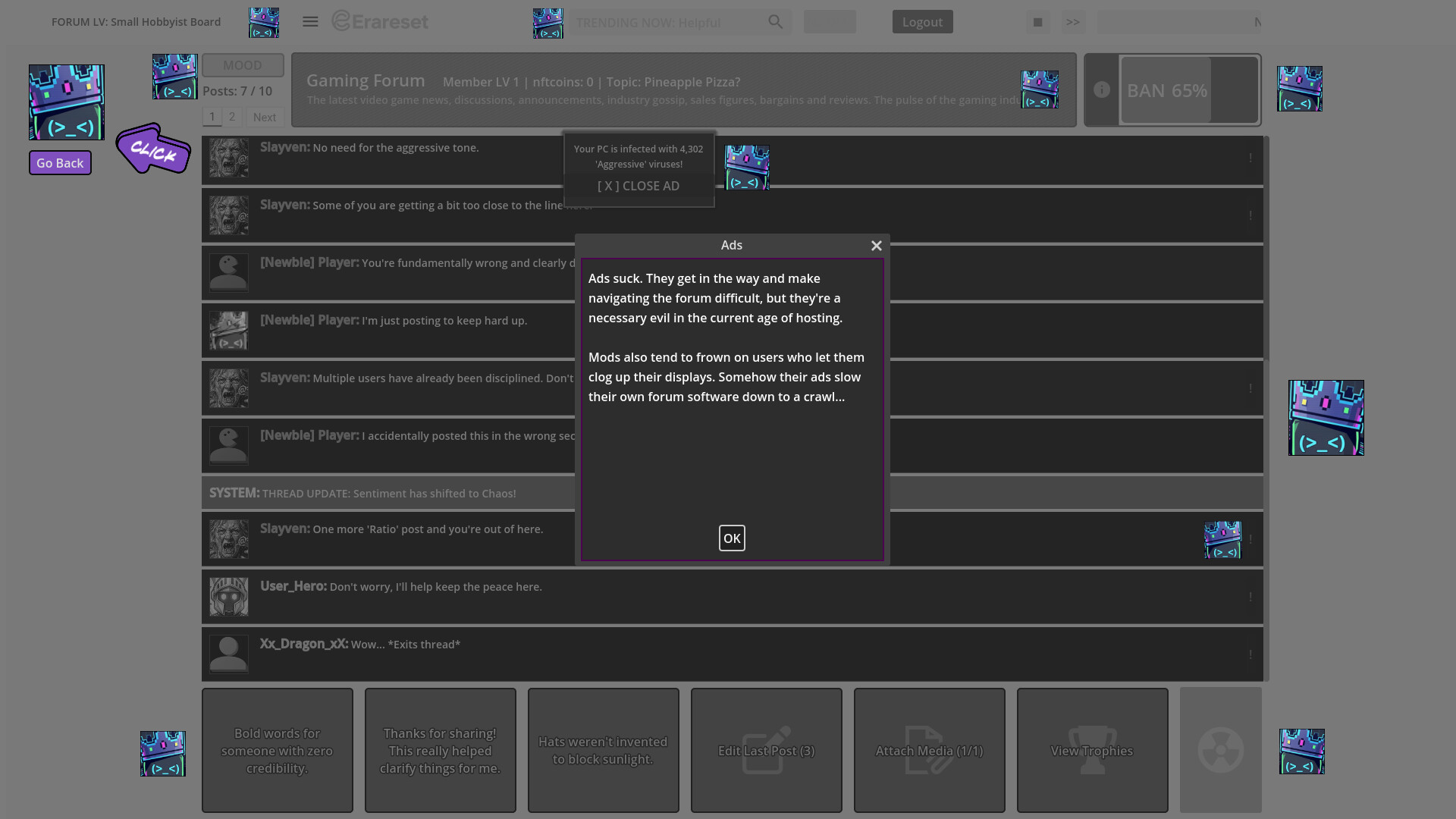 Erareset: Rogue Forum screenshot 6