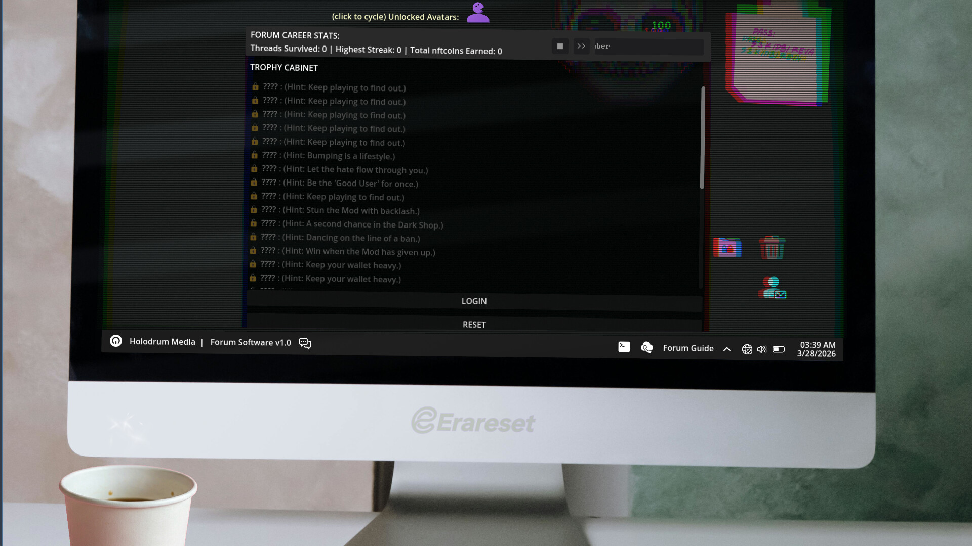 Erareset: Rogue Forum screenshot 1
