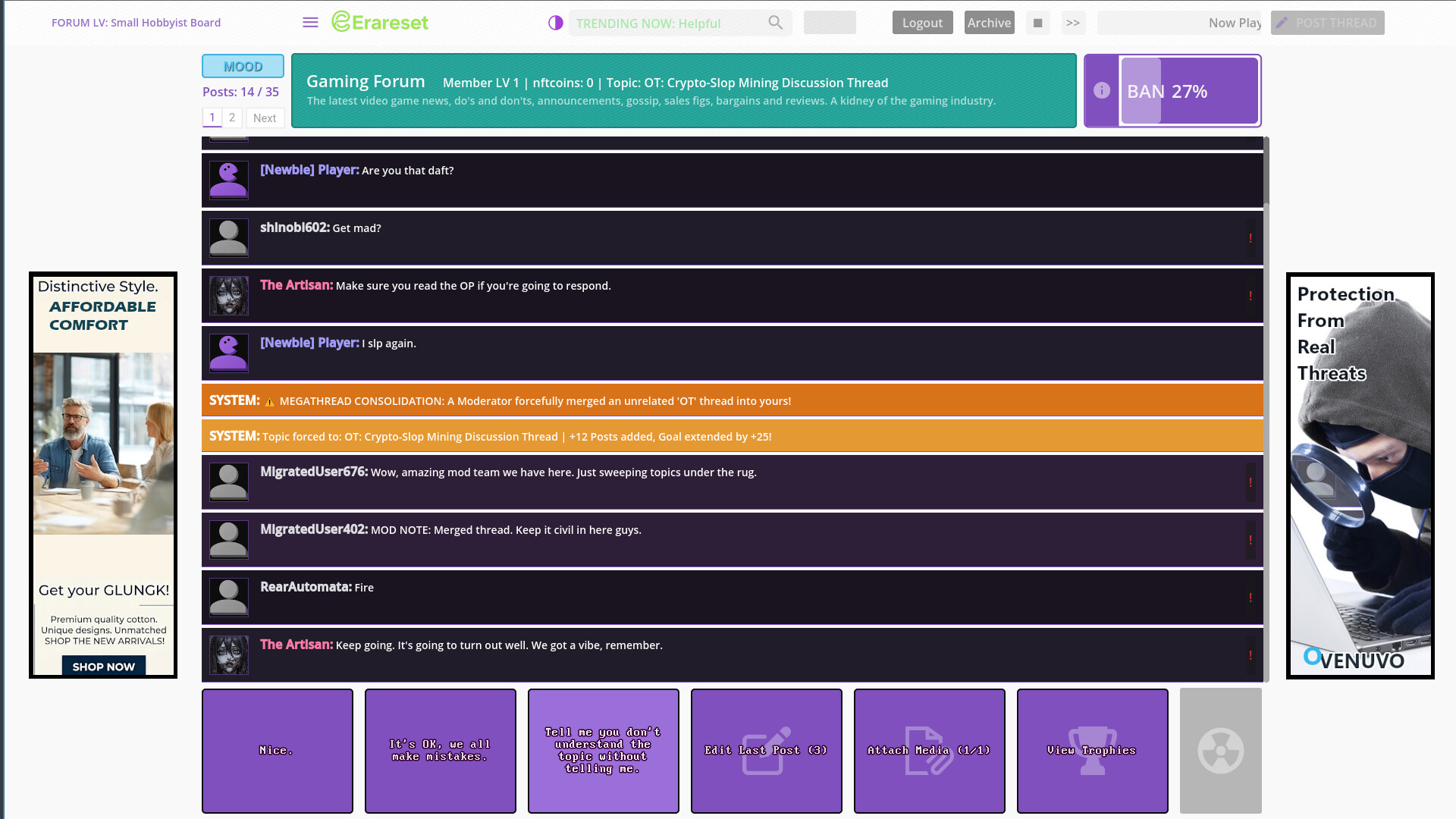 Erareset: Rogue Forum screenshot 10
